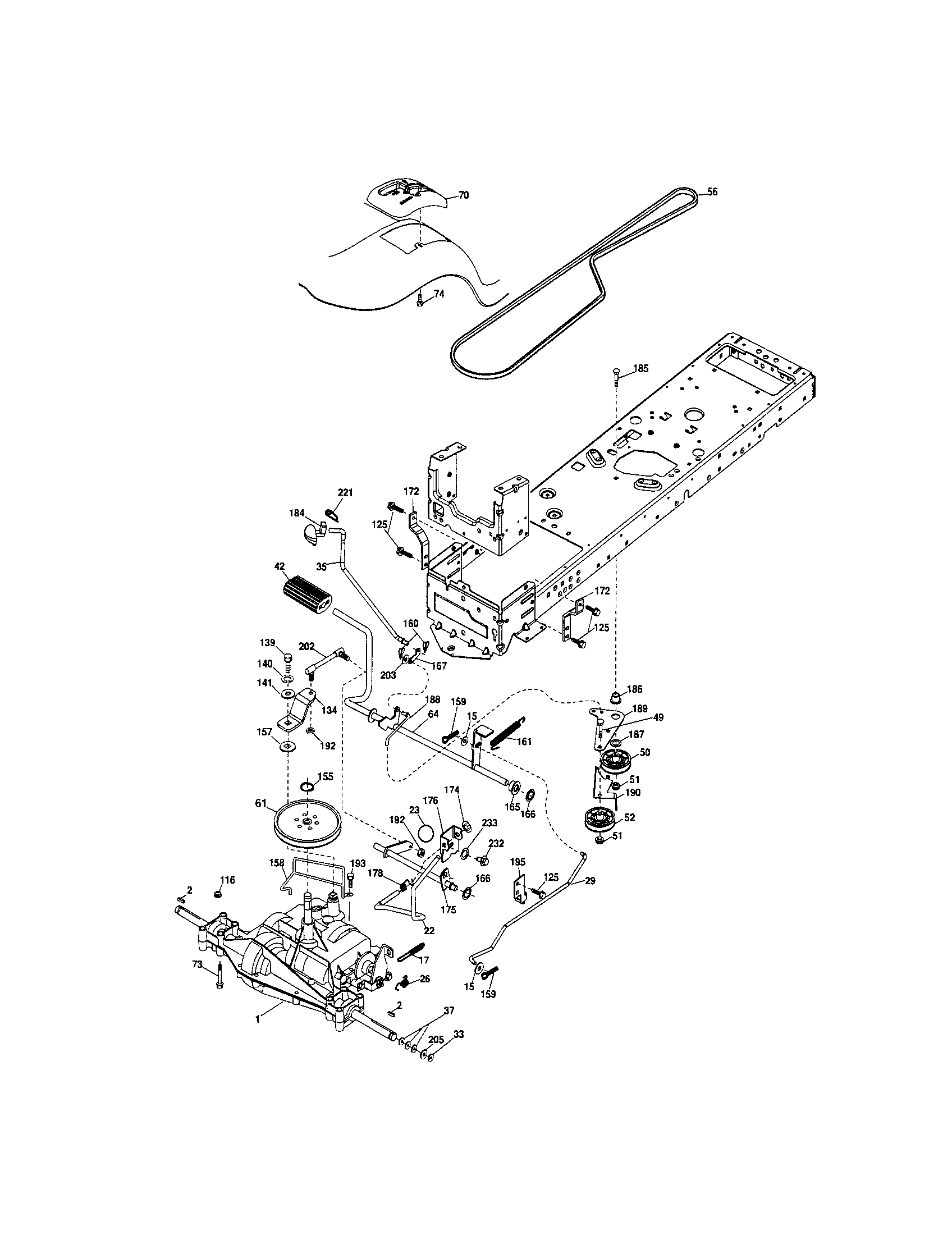Craftsman 917288111 ground drive diagram