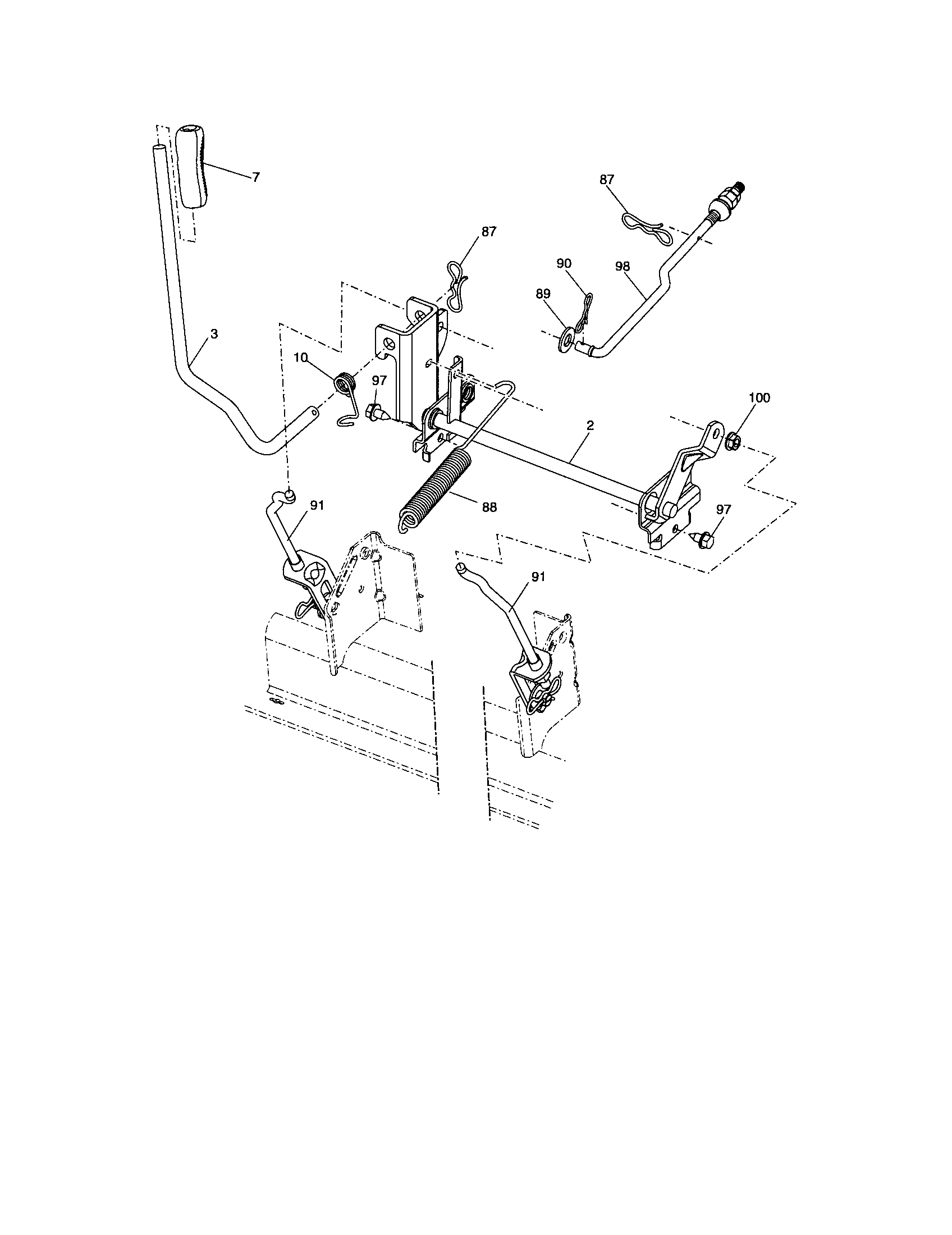 Craftsman 917288111 lift diagram