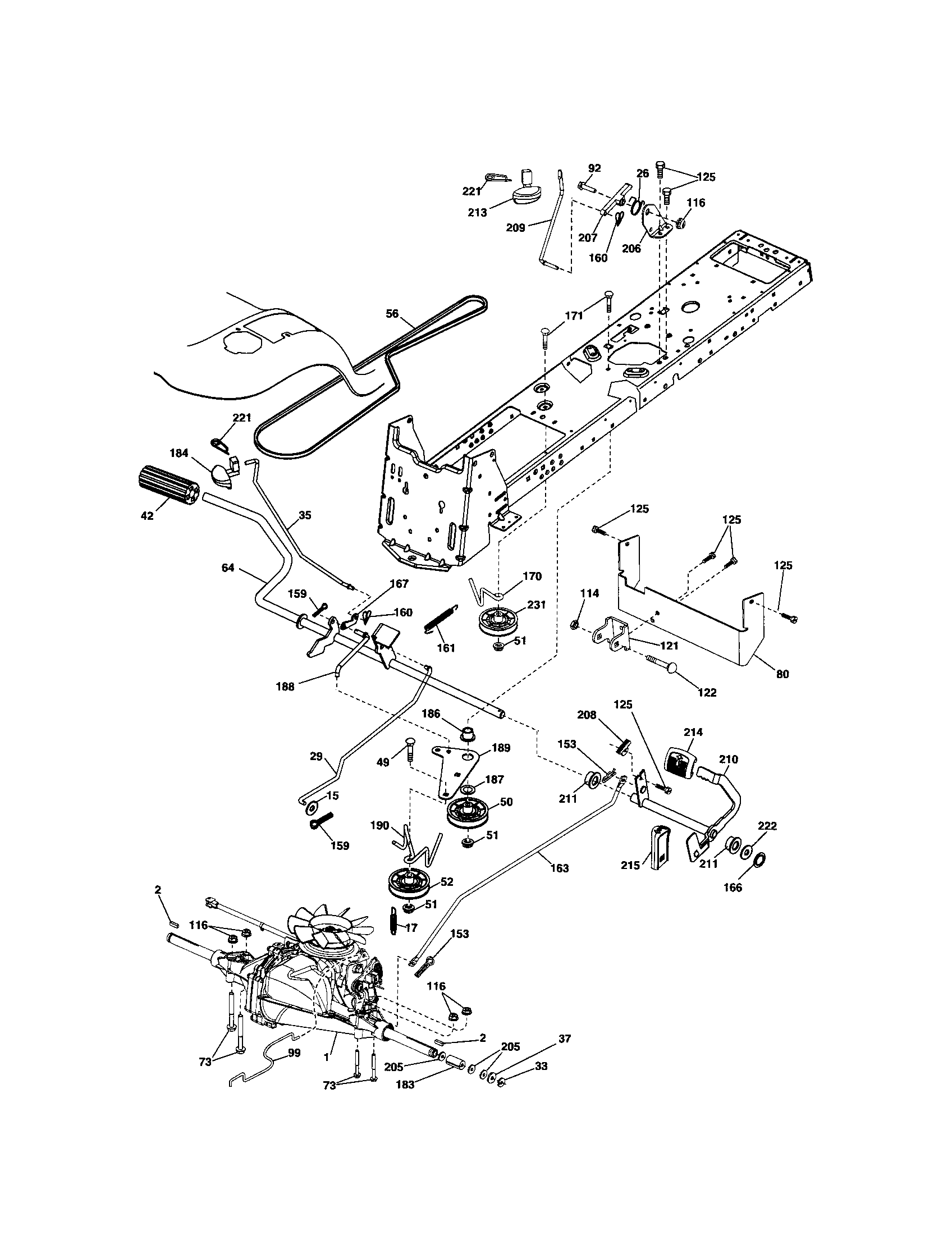 Craftsman 917288220 ground drive diagram