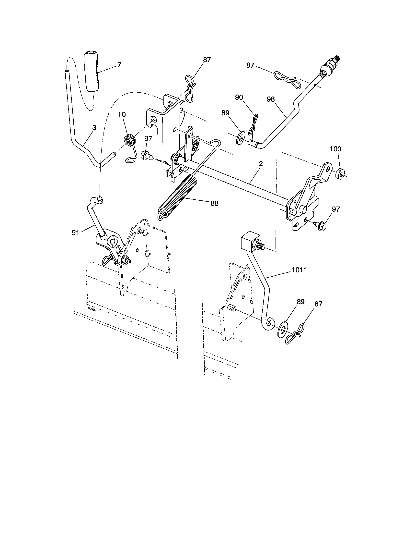 Craftsman 917288220 lift diagram