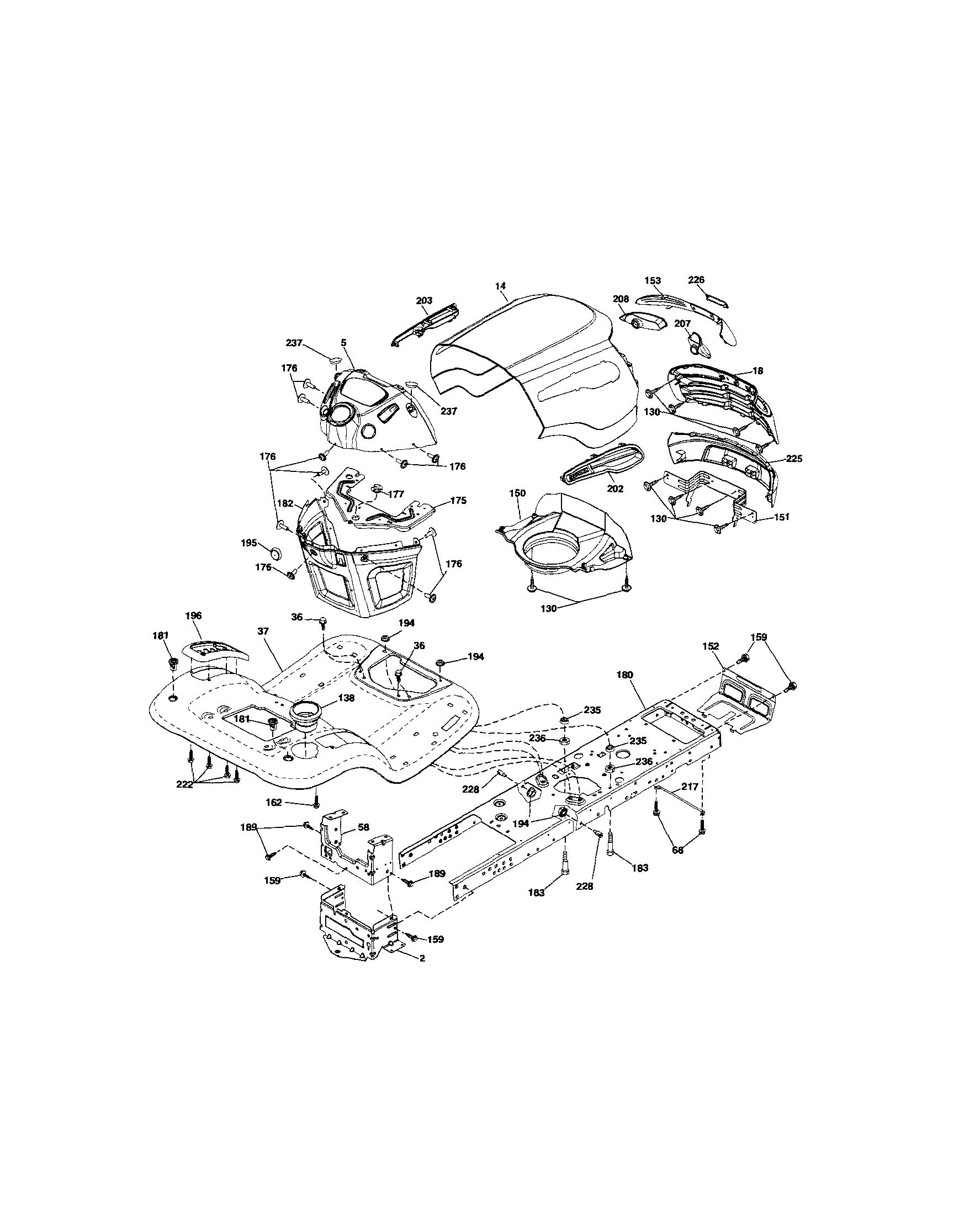 Craftsman 917288230 chassis diagram