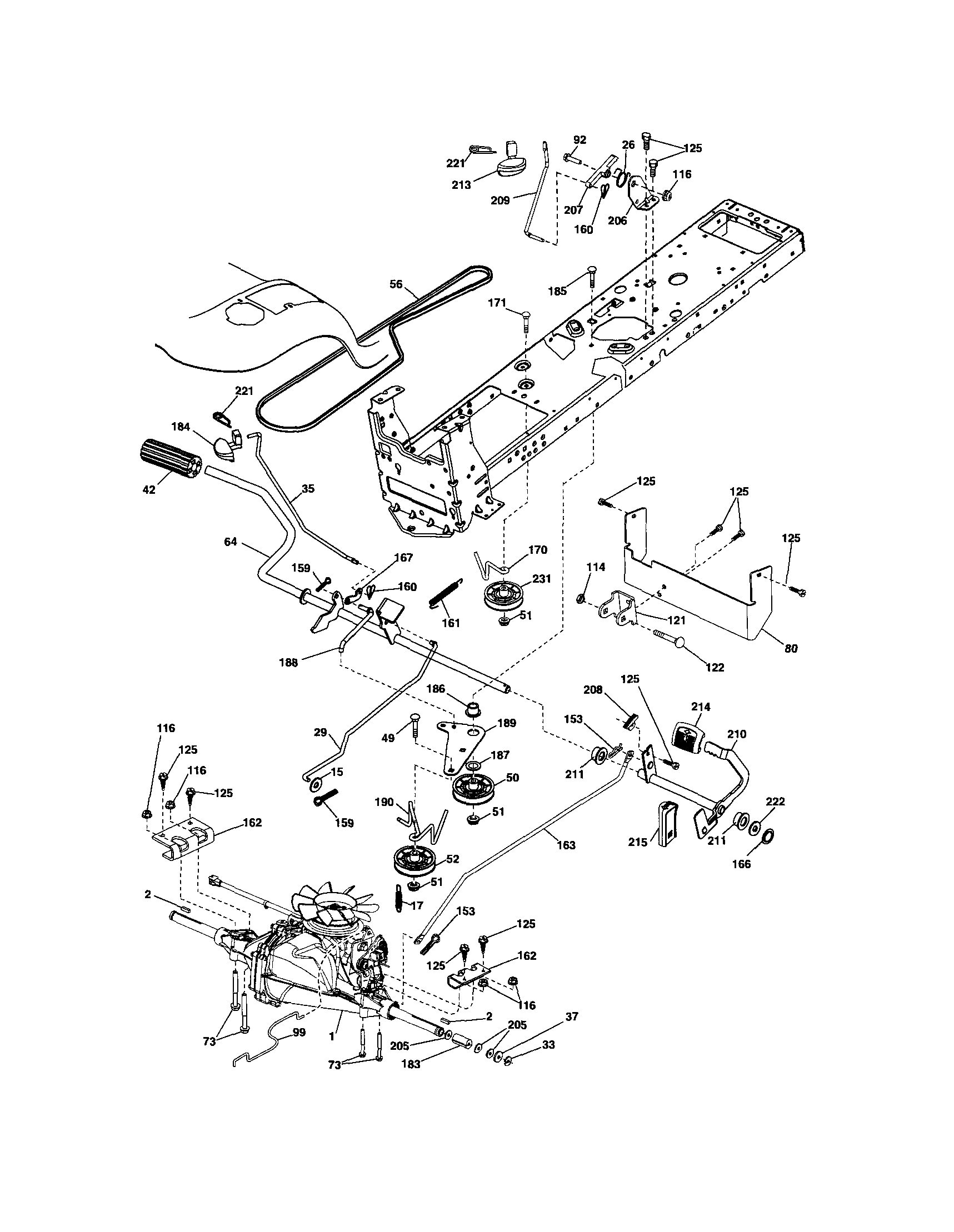 Craftsman 917288240 ground drive diagram