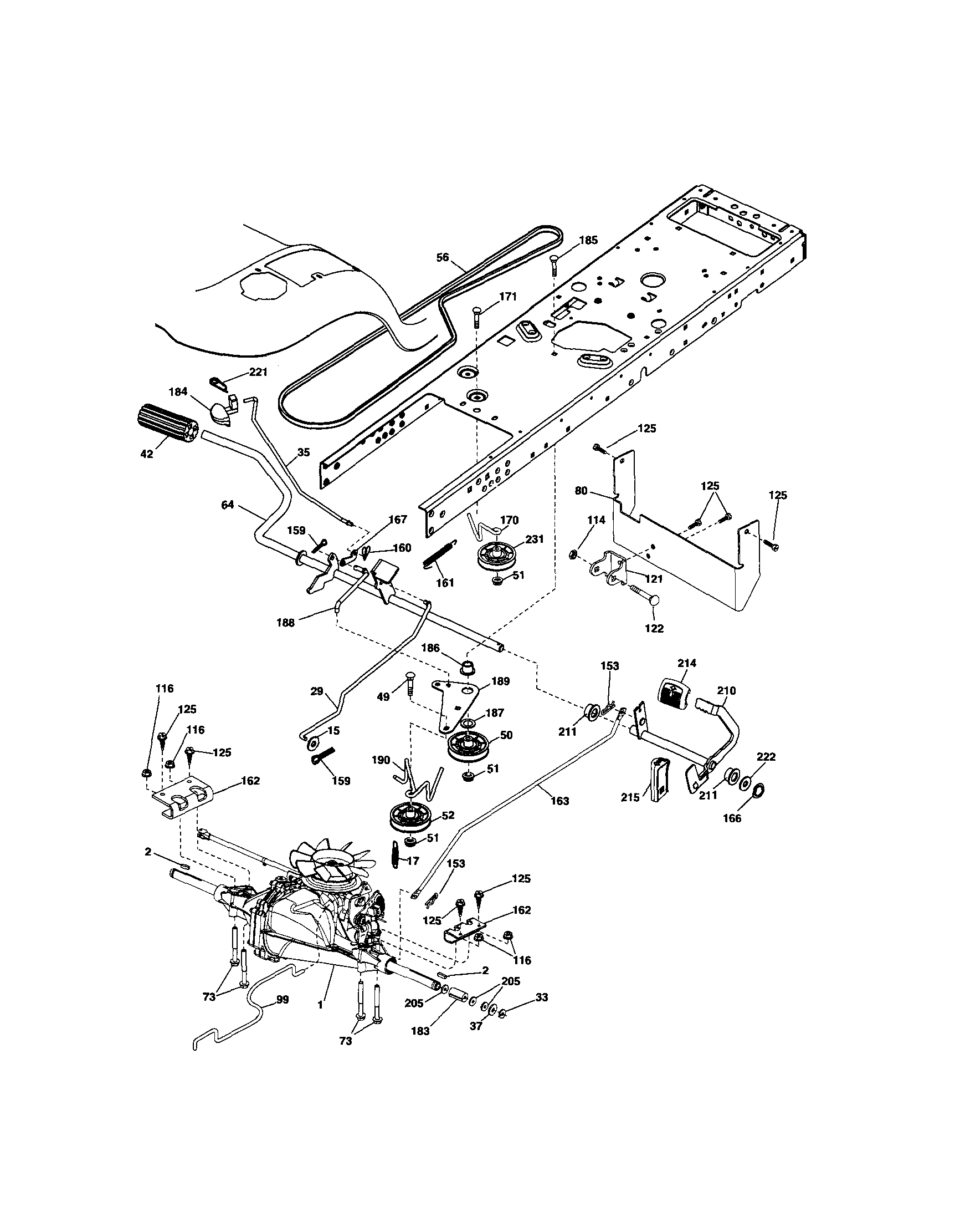 Craftsman 917288141 ground drive diagram