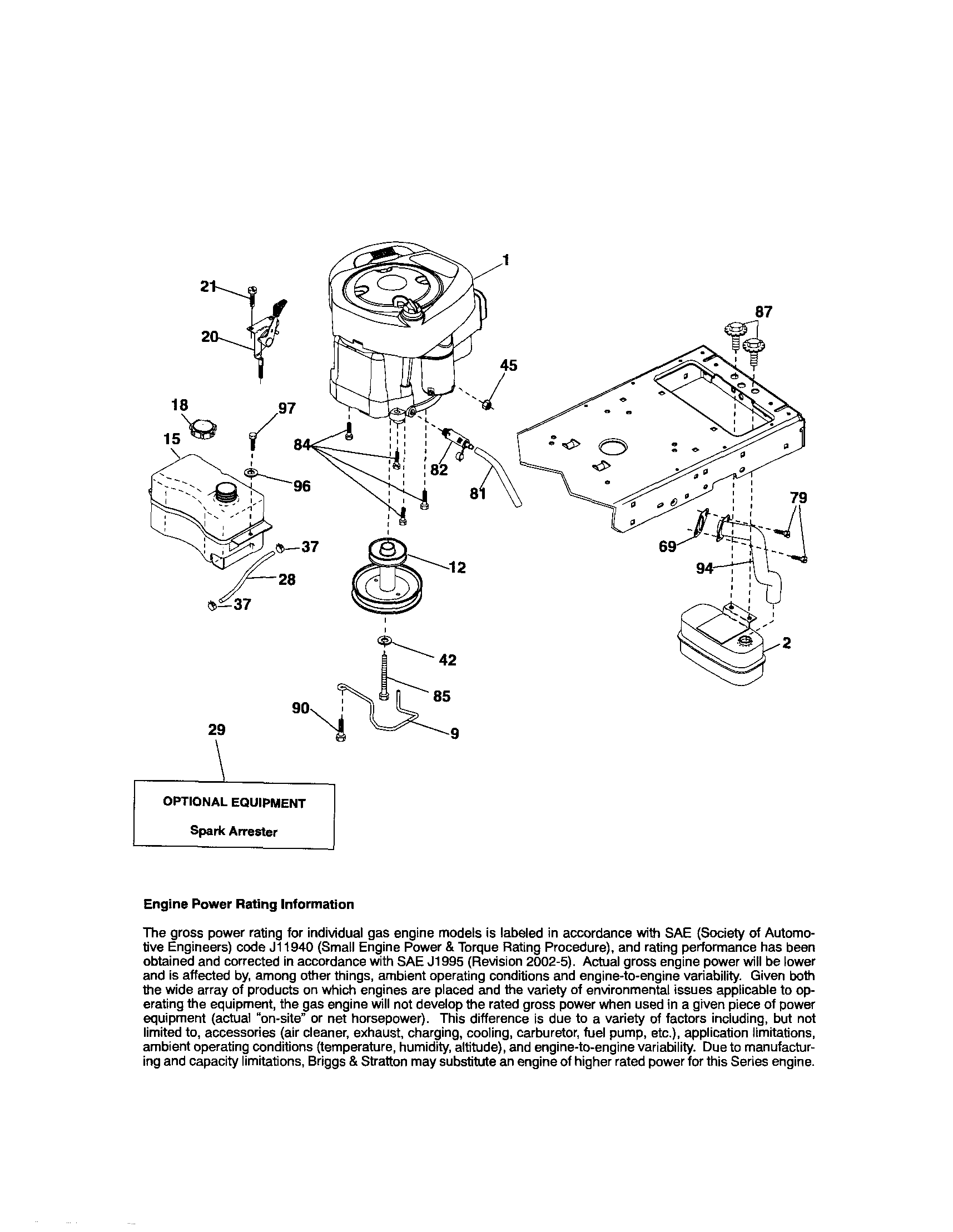 Craftsman 917288141 engine diagram