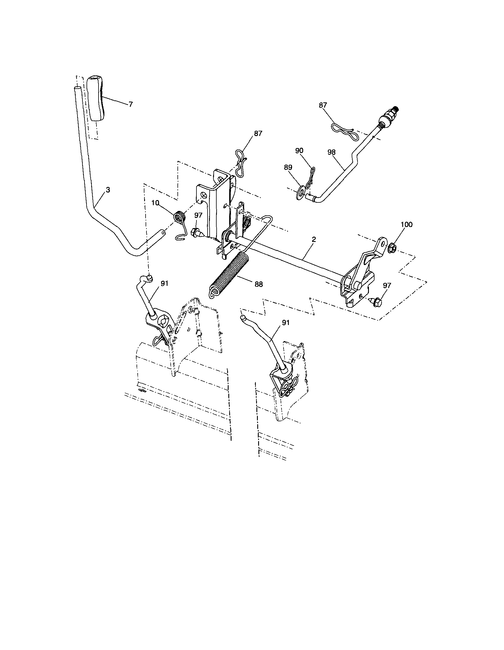 Craftsman 917288141 lift diagram