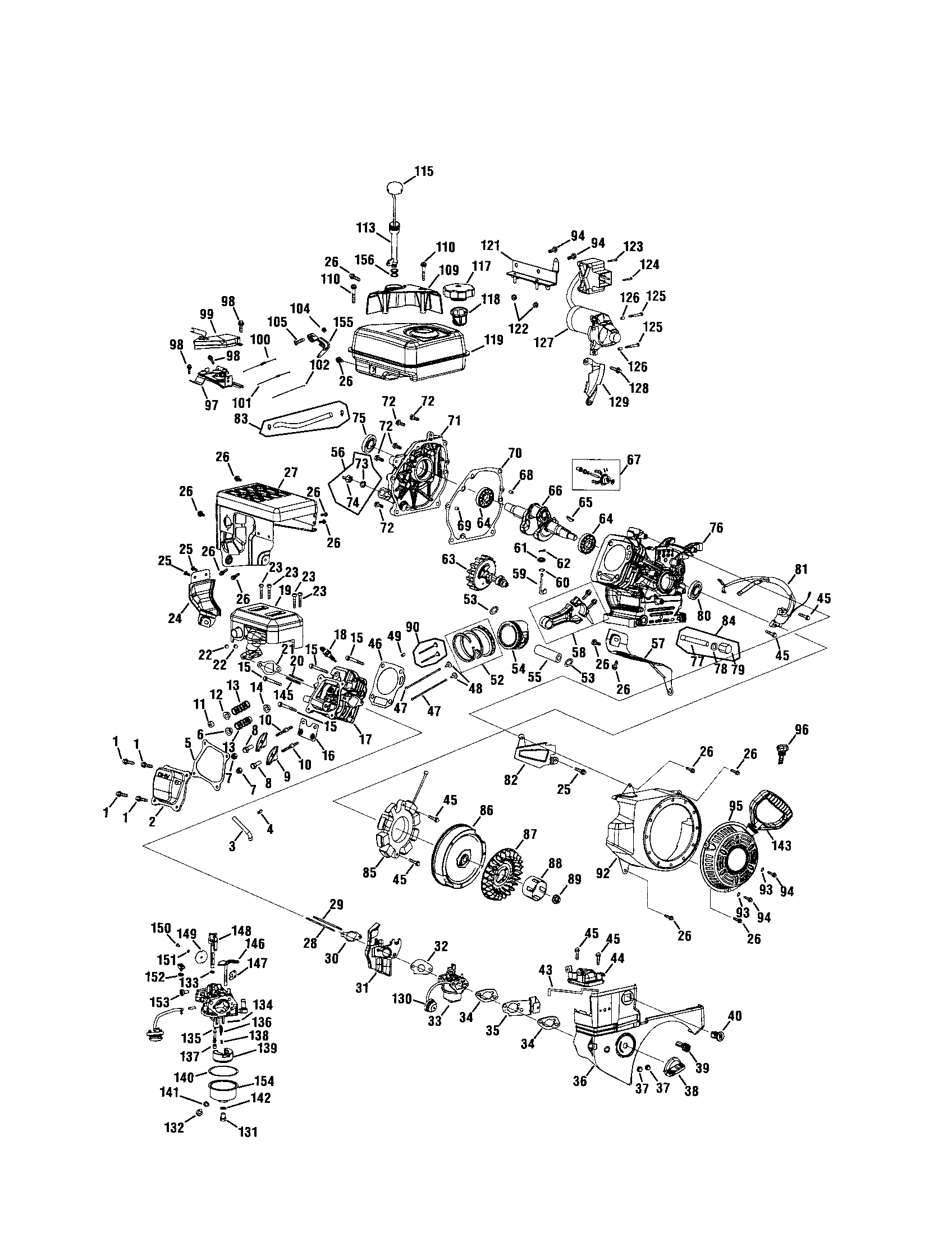 Craftsman 247889700 engine diagram