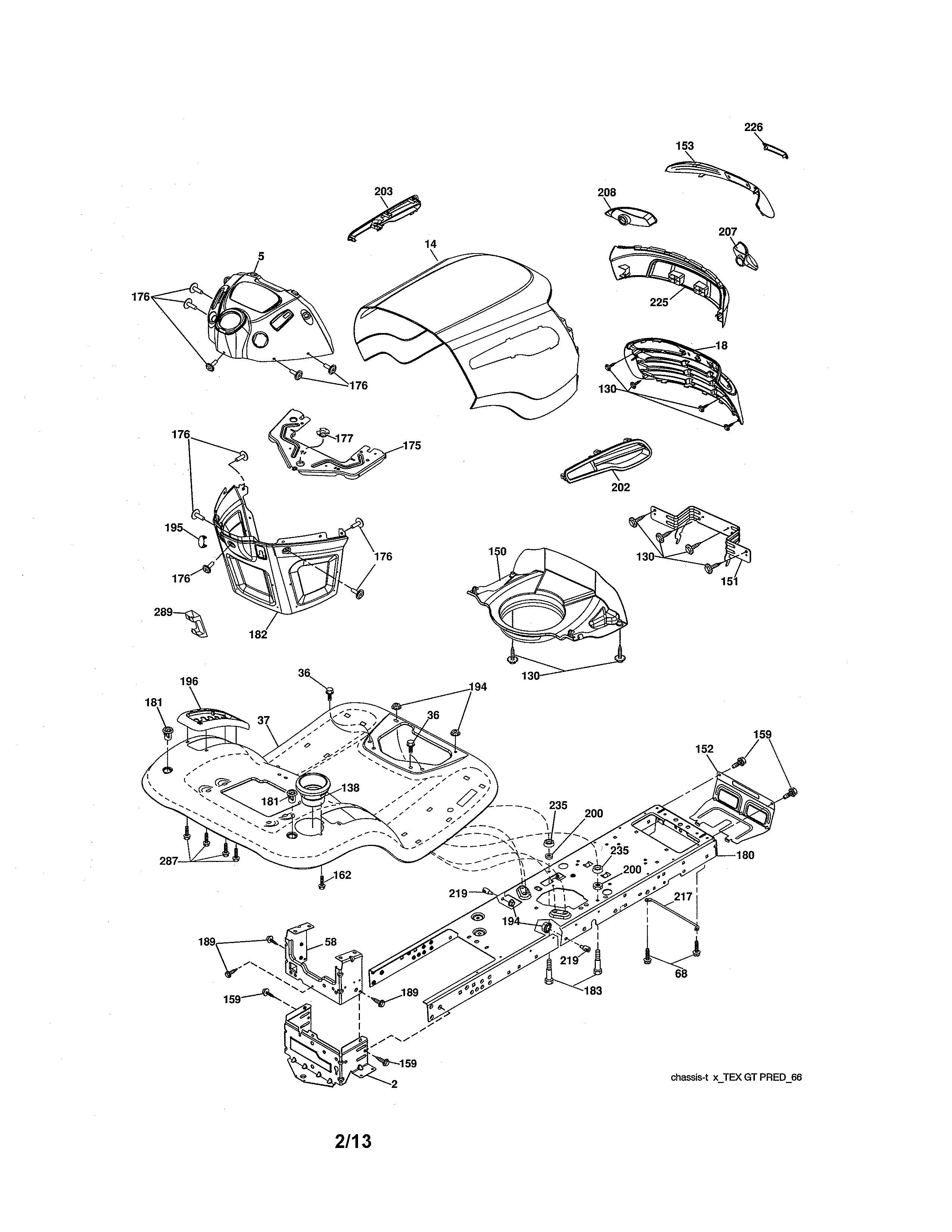 Craftsman 917288330 chassis and enclosures diagram