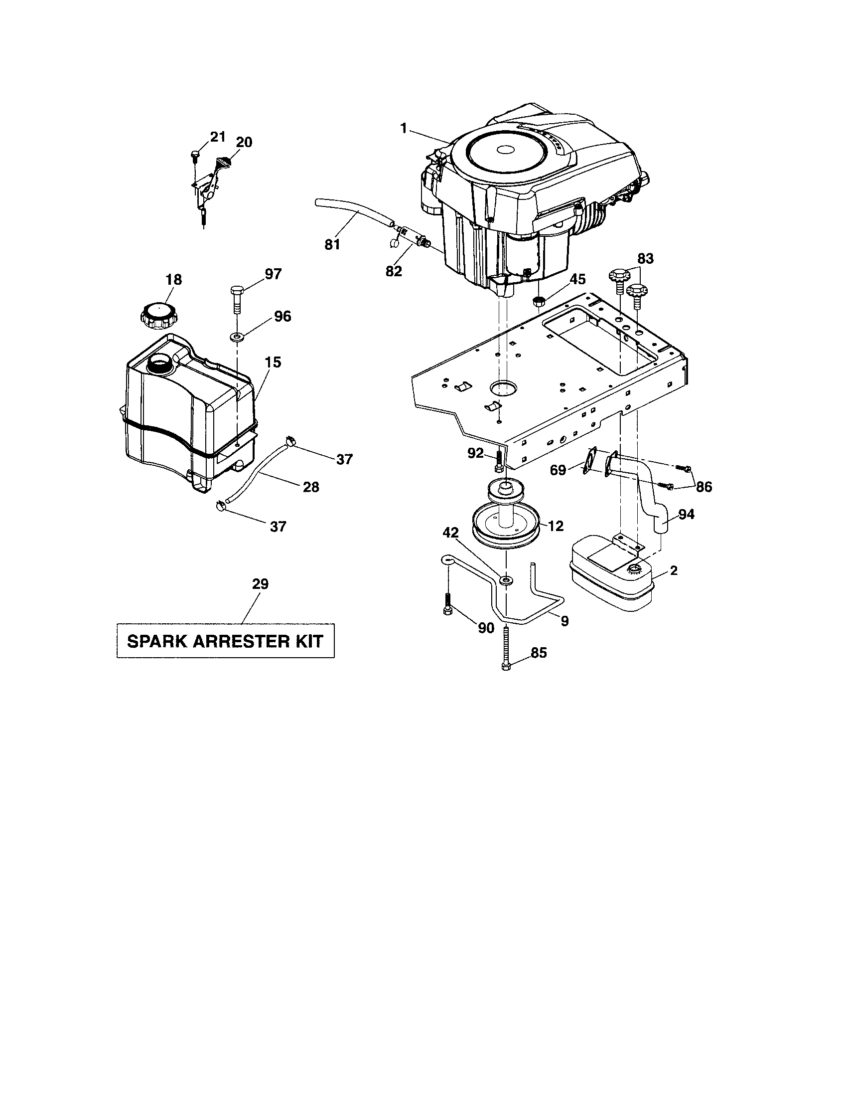 Craftsman 917288330 engine diagram