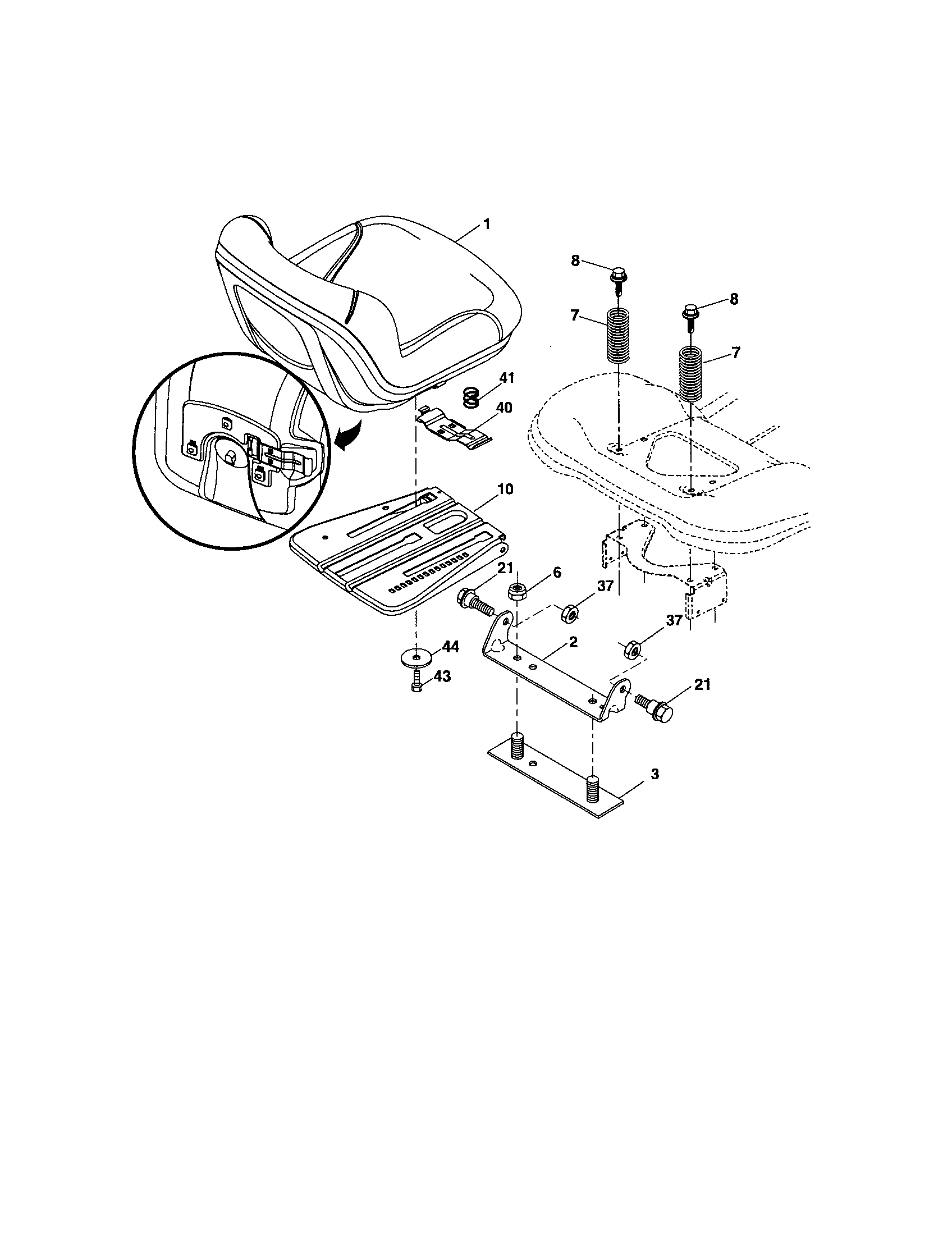 Craftsman 917288330 seat diagram