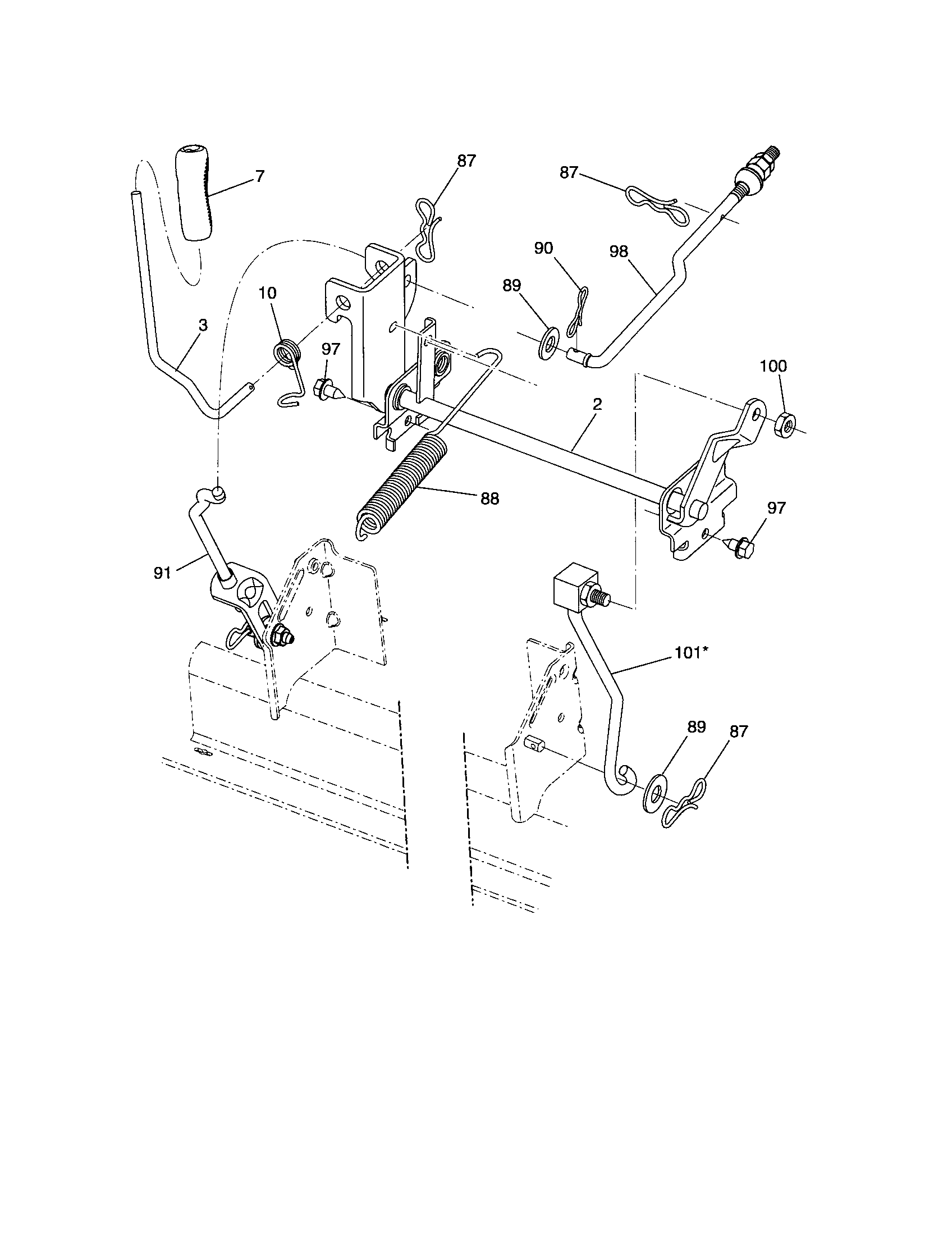 Craftsman 917288330 lift diagram