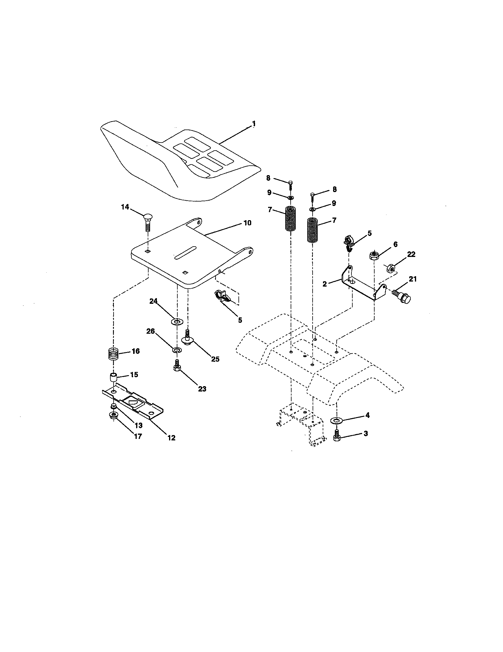 Craftsman 917252531 seat diagram