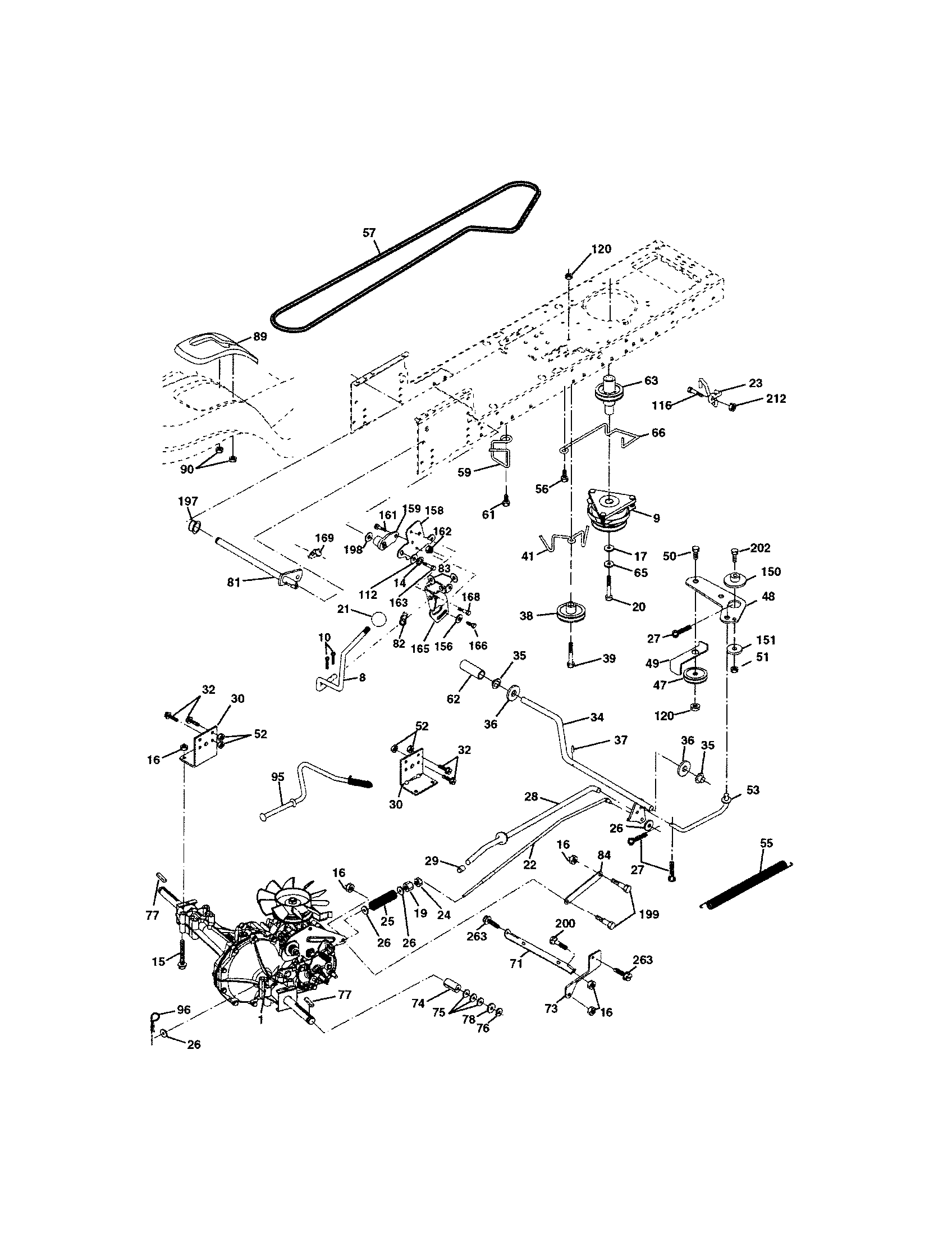 Craftsman 917273660 ground drive diagram