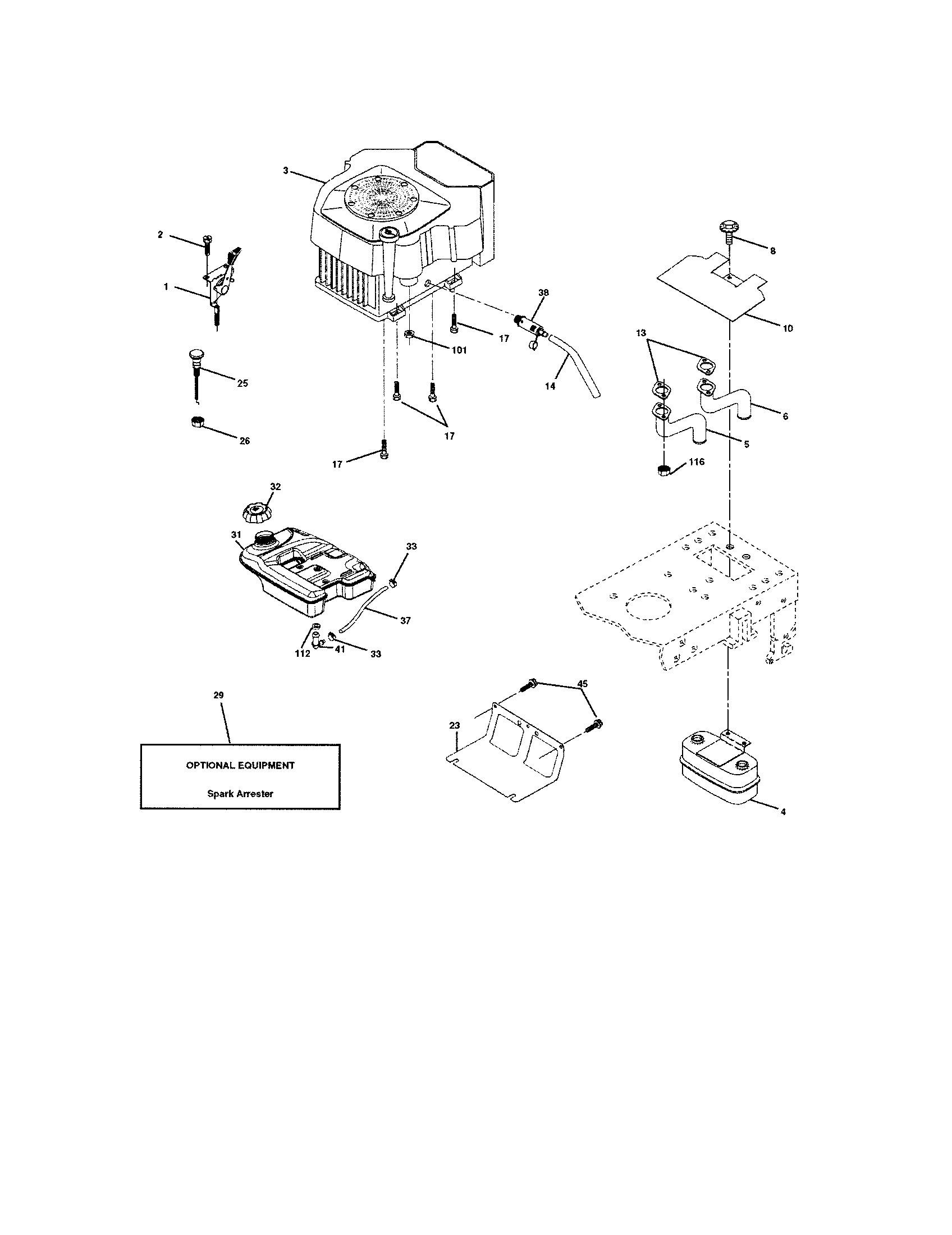 Craftsman 917273660 engine diagram