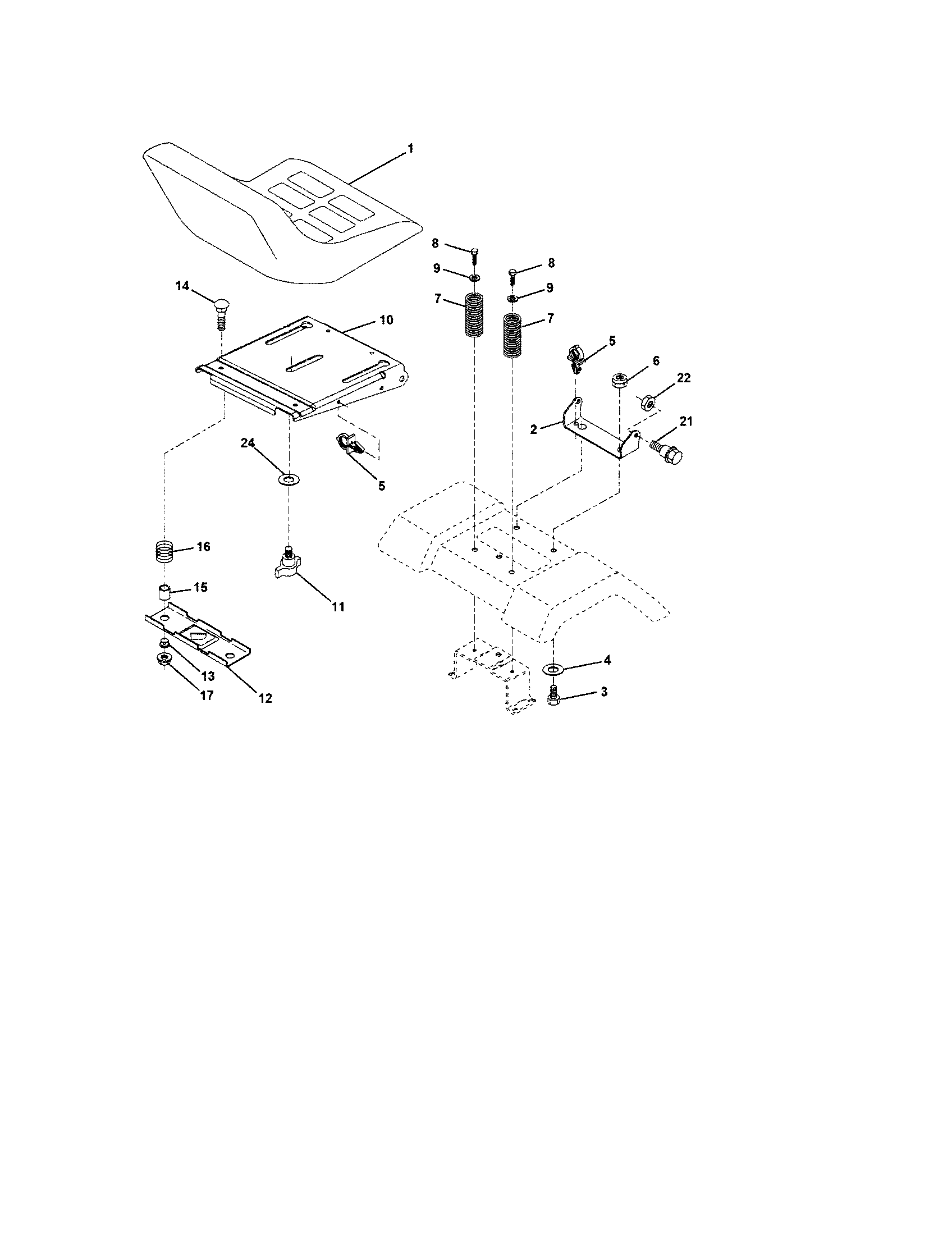 Craftsman 917273660 seat diagram
