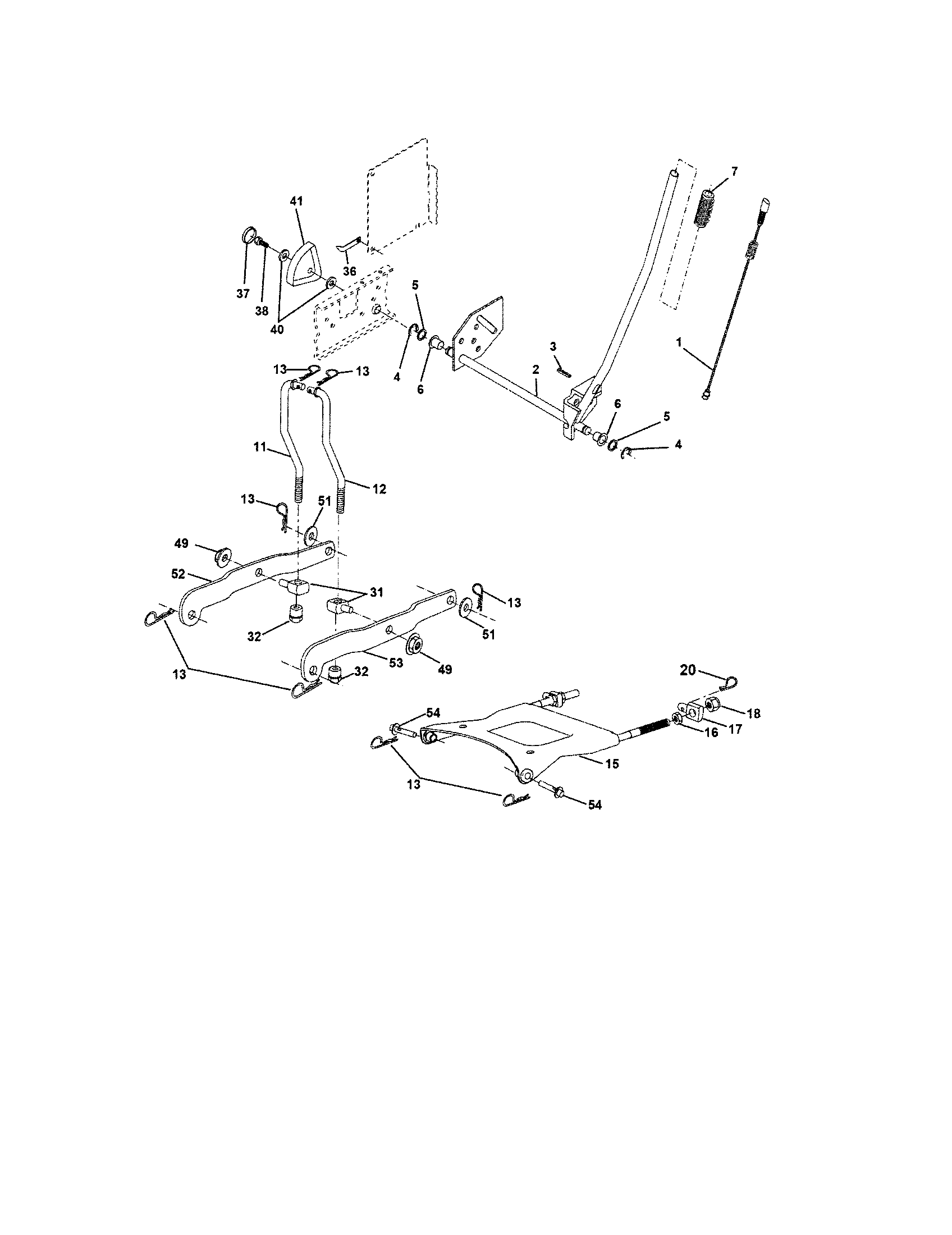 Craftsman 917273660 lift diagram