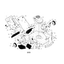 Craftsman 917374041 engine/housing/handle diagram