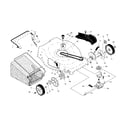 Craftsman 917374041 drive control/gear case/wheels diagram