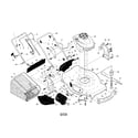 Craftsman 917374091 engine/housing/handle diagram