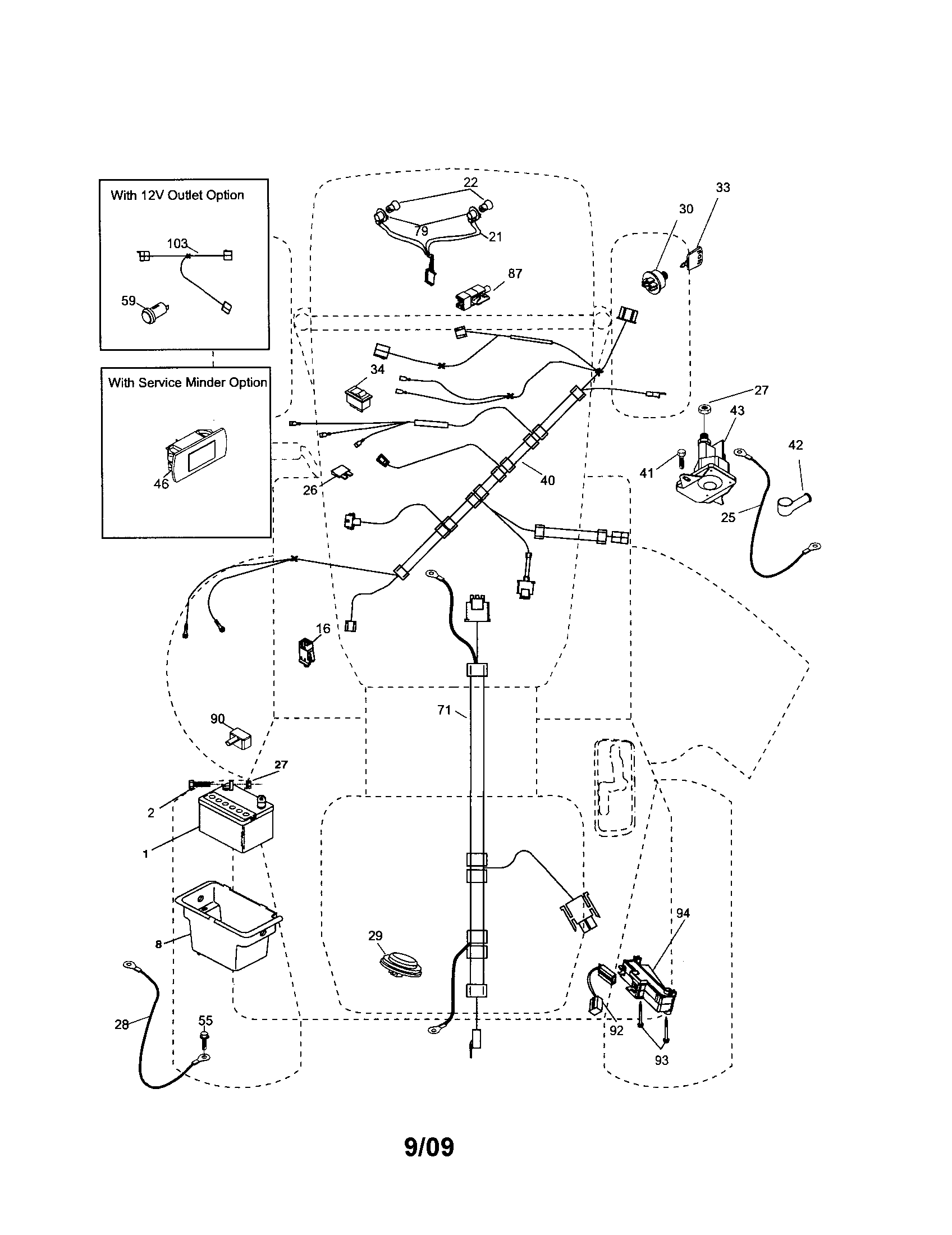 Poulan 96042003604 electrical diagram