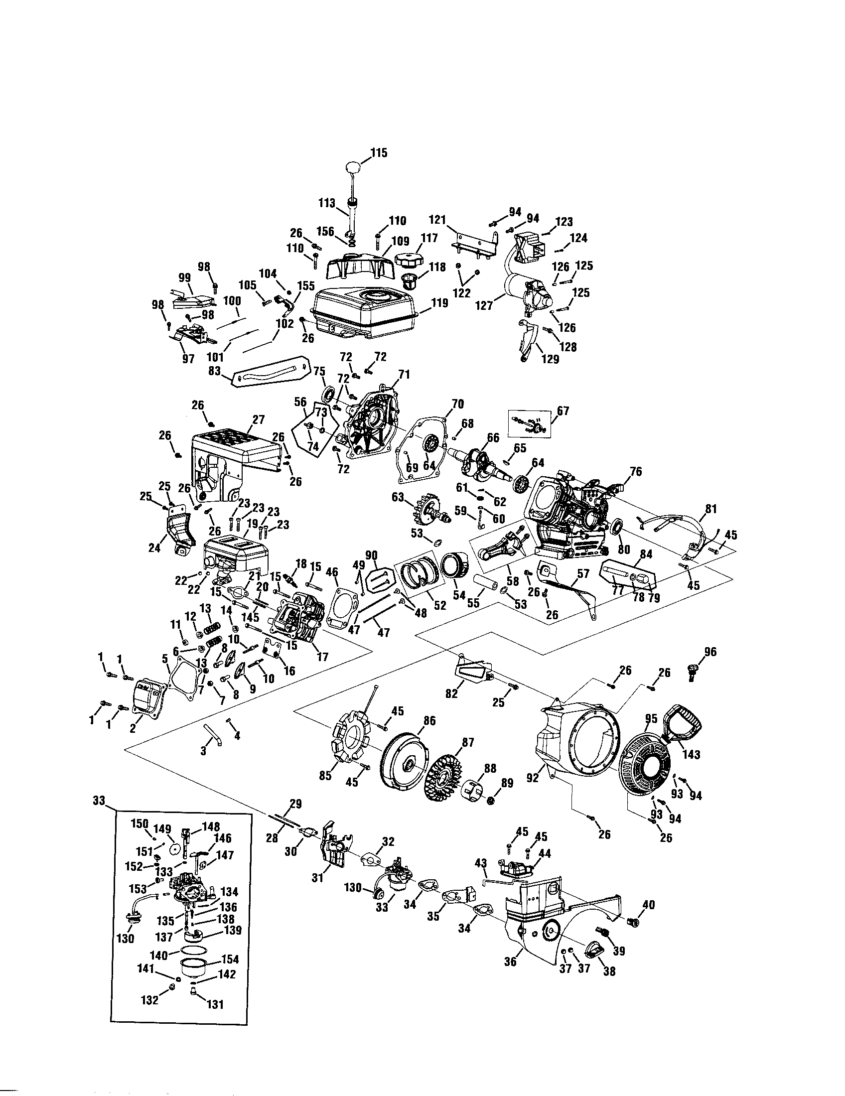 Craftsman 247886910 engine - zs370-sub diagram