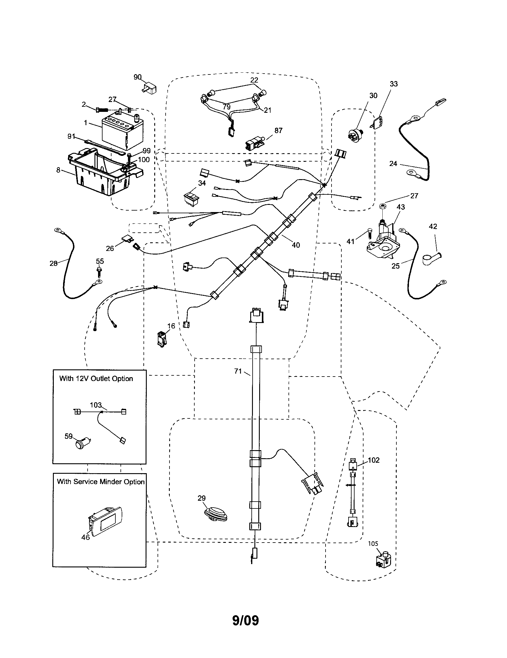 Poulan 96042003803 electrical diagram