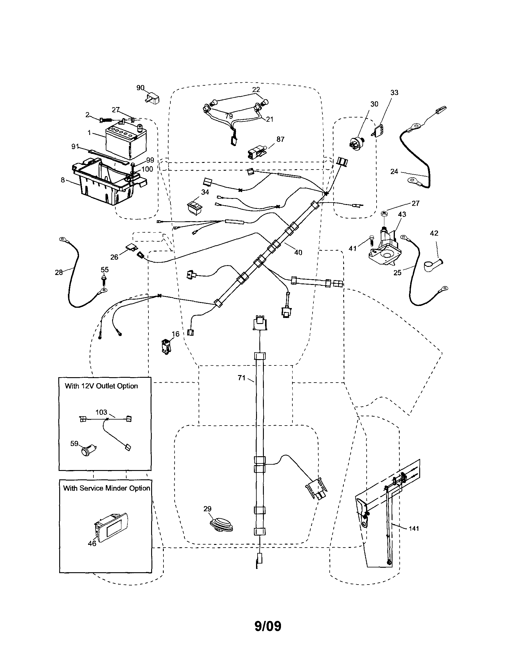Poulan 96042010800 electrical diagram