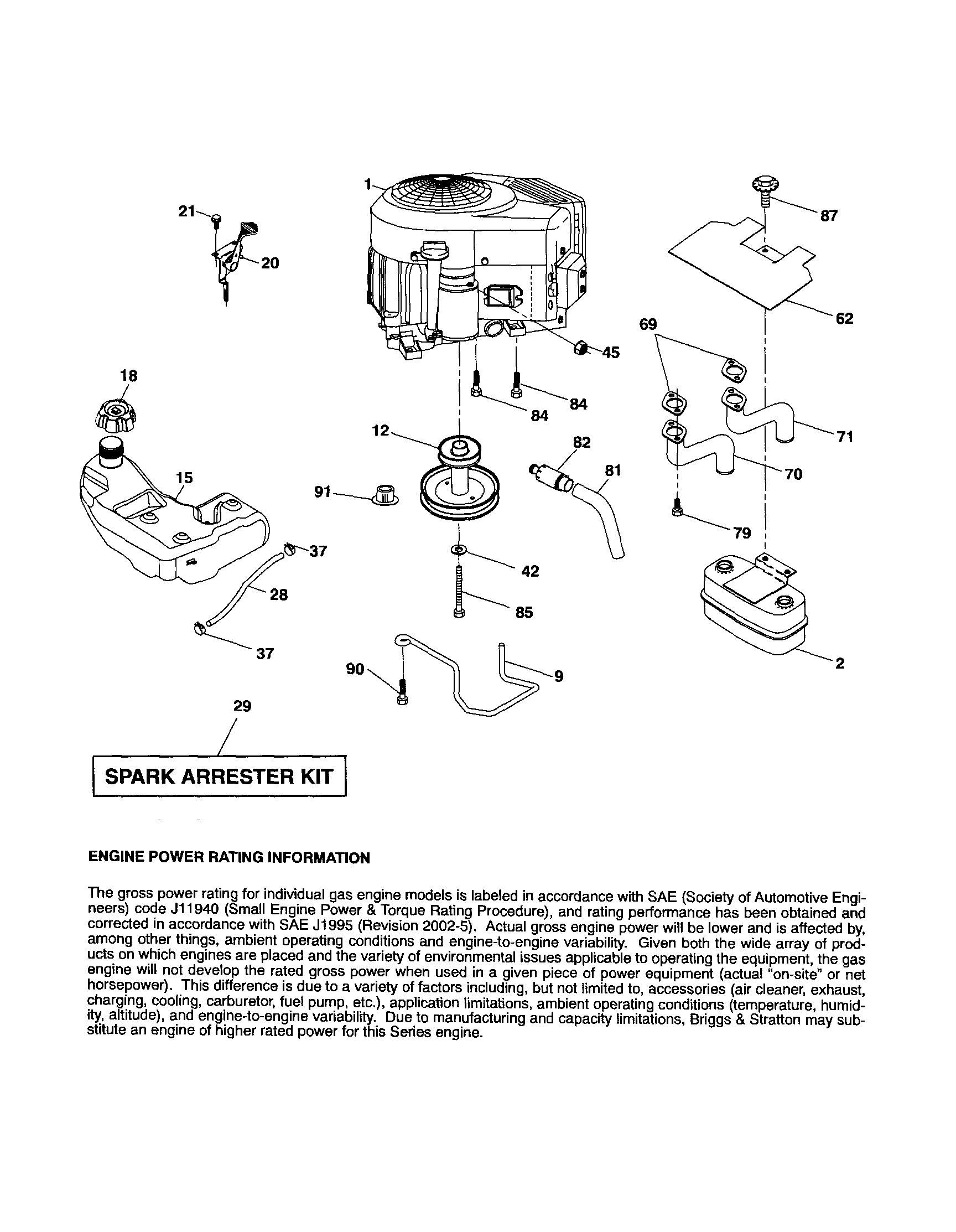 Poulan 96042010800 engine diagram