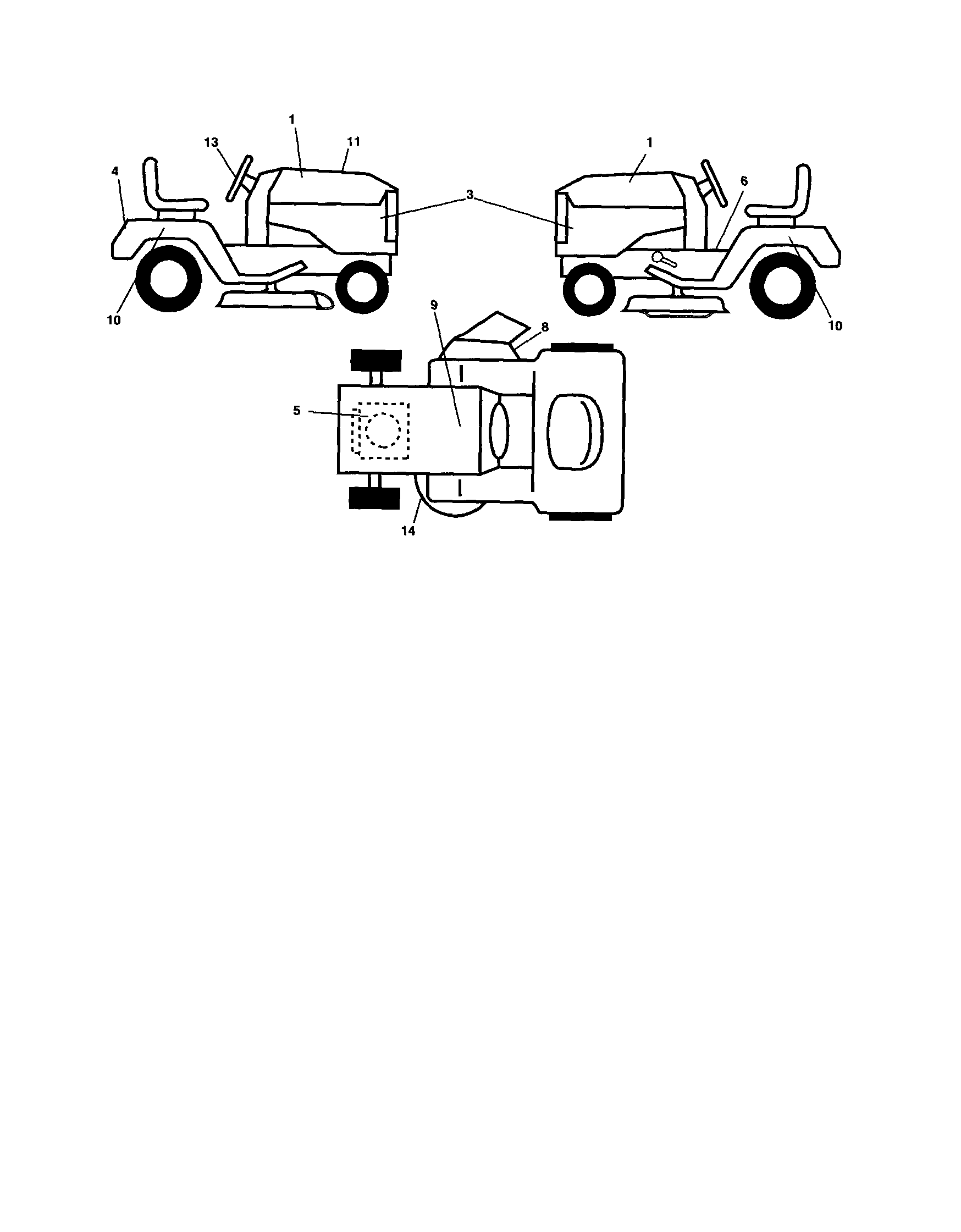 Poulan 96042010800 decals diagram