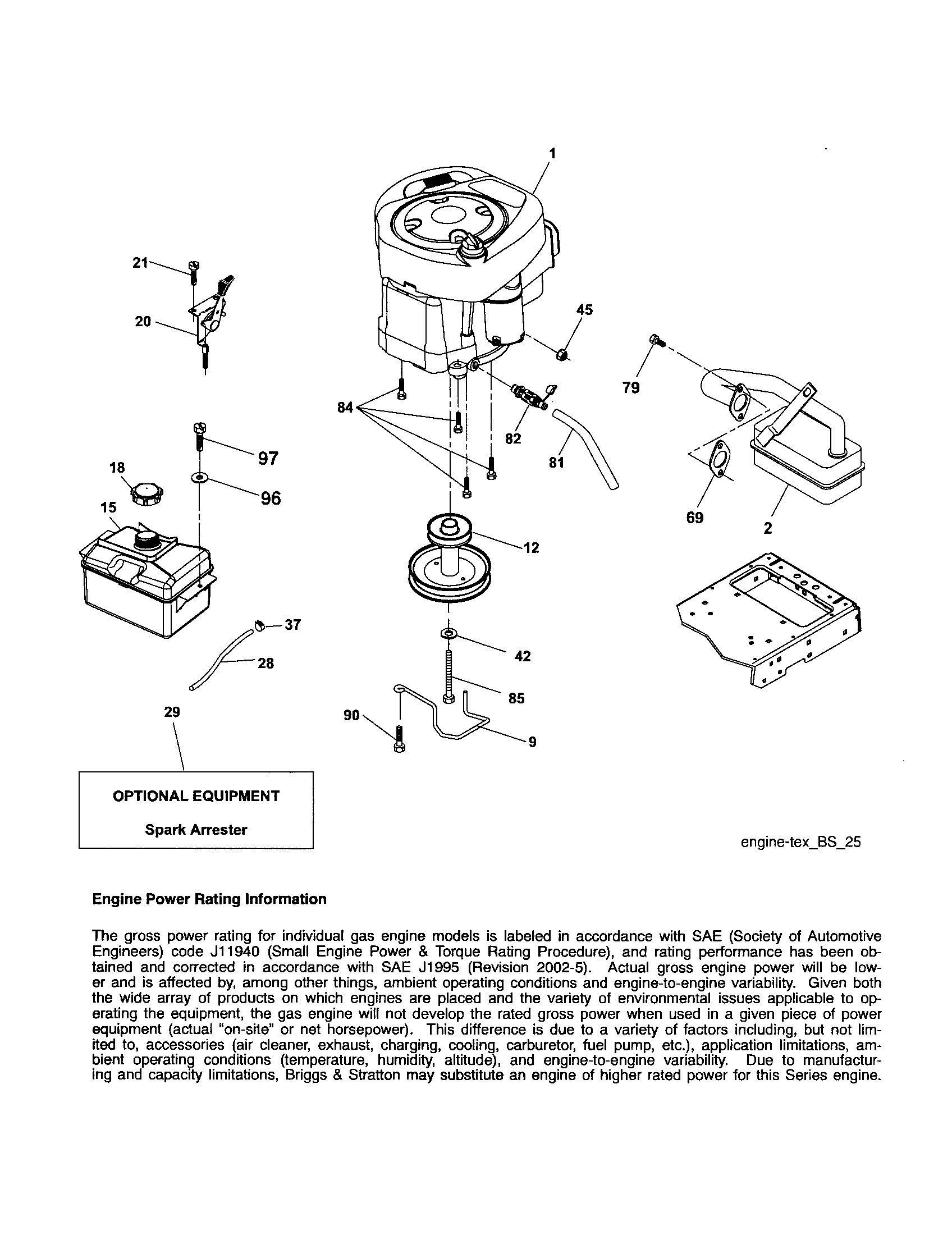 Poulan 96042010700 engine diagram
