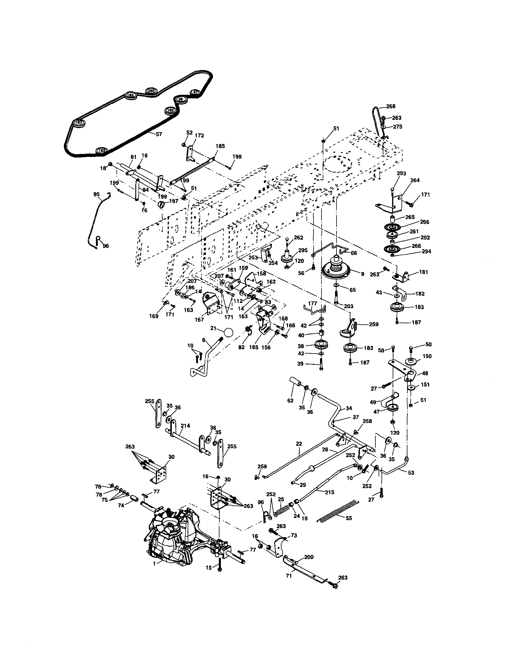 Yard Pro 96061025600 drive diagram