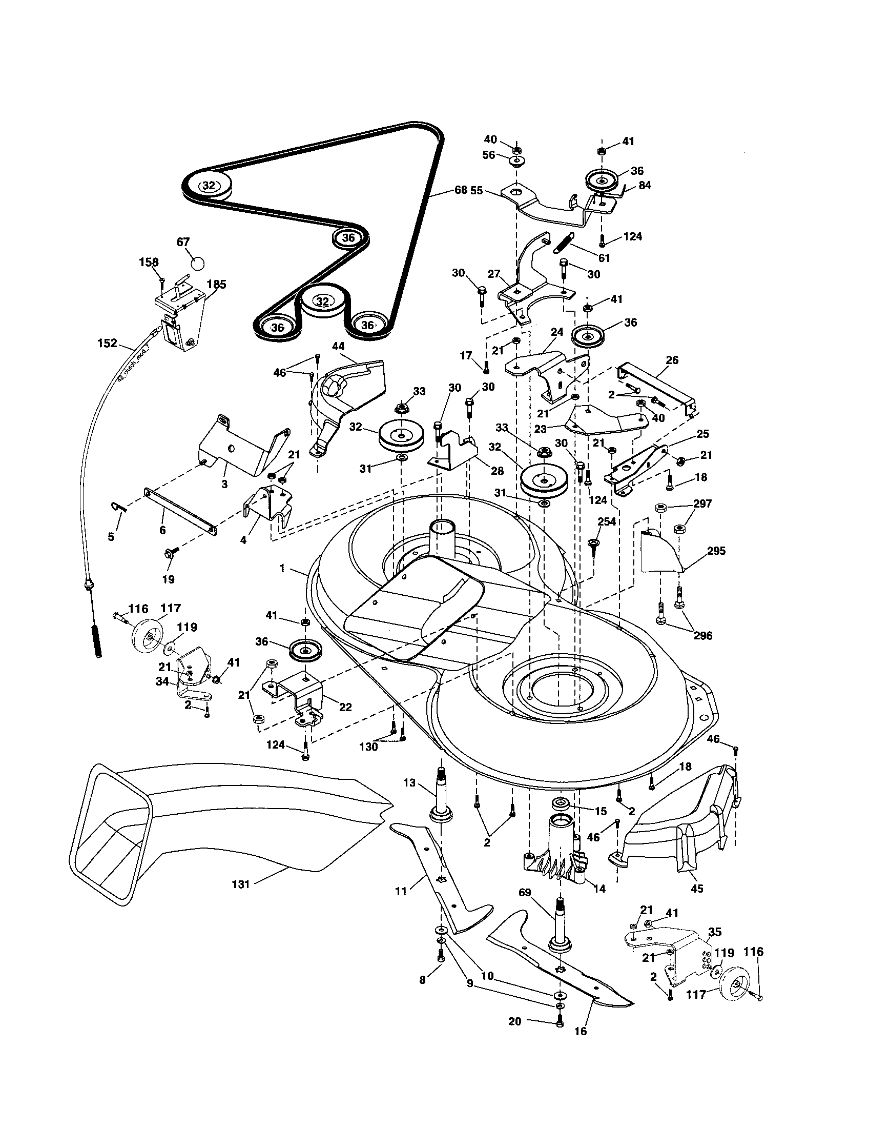 Yard Pro 96061025600 mower diagram