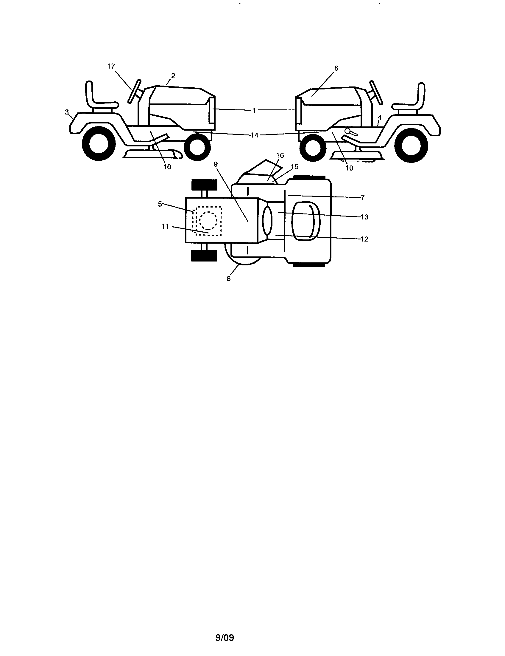 Poulan 96041001400 decals diagram