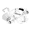 Craftsman 917374052 drive control/gear case/wheels diagram