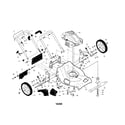 Husqvarna 917376821 engine/housing/handle diagram