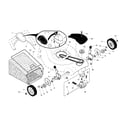 Husqvarna 917376821 drive control/gear case/wheels diagram