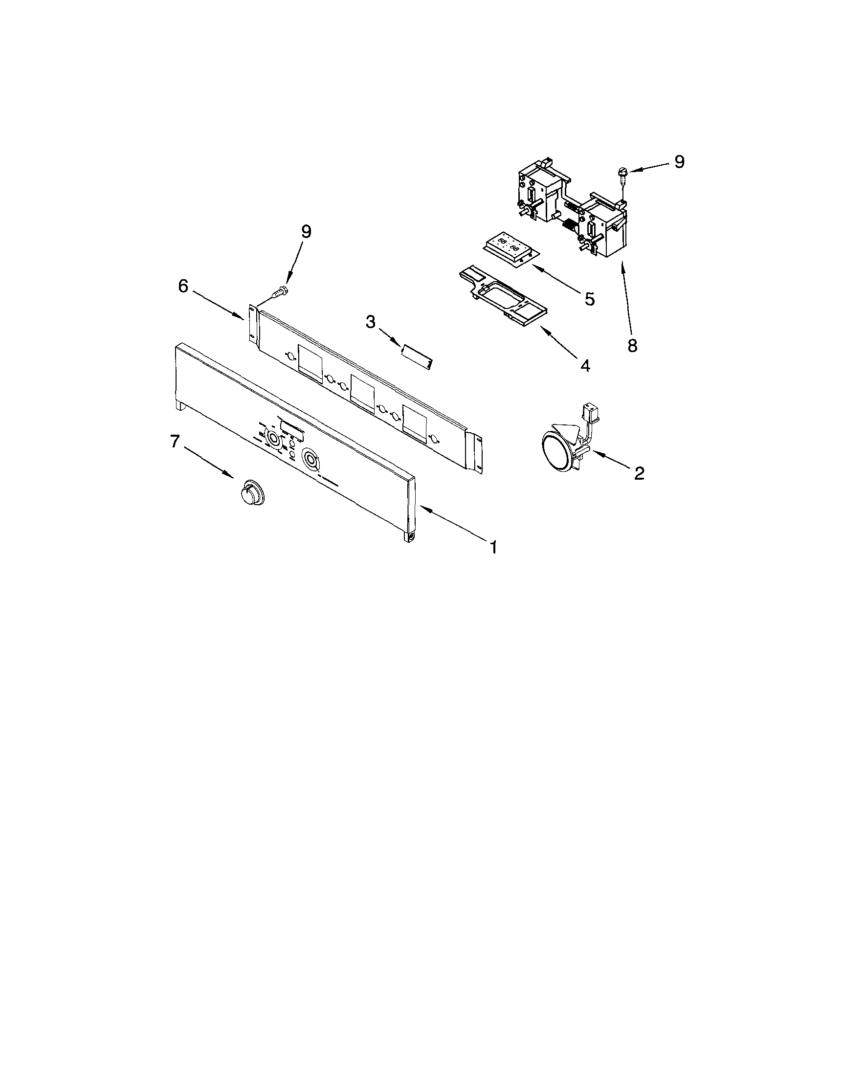 Ikea IBD550PRS02 control panel diagram