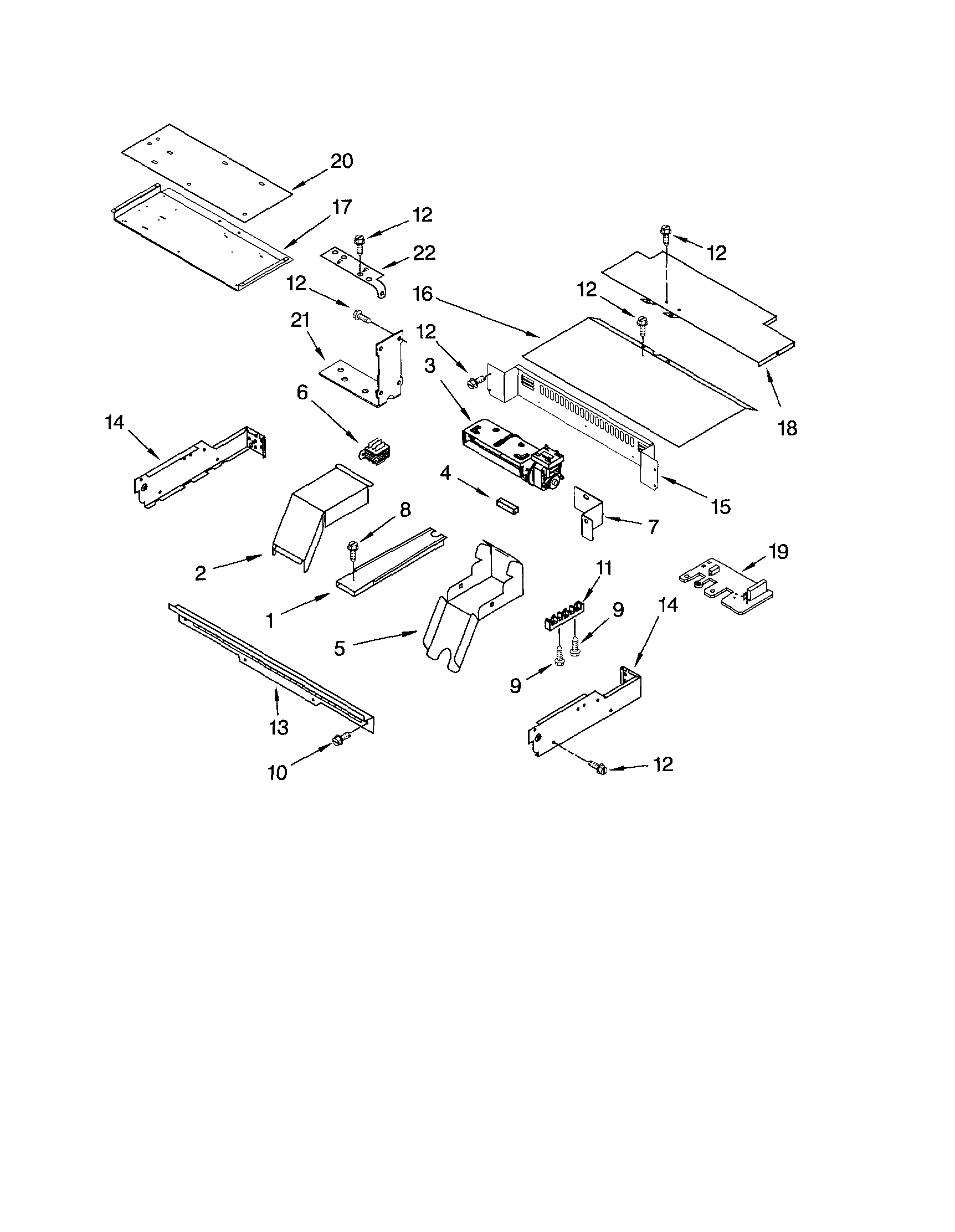 Ikea IBD550PRS02 top venting diagram