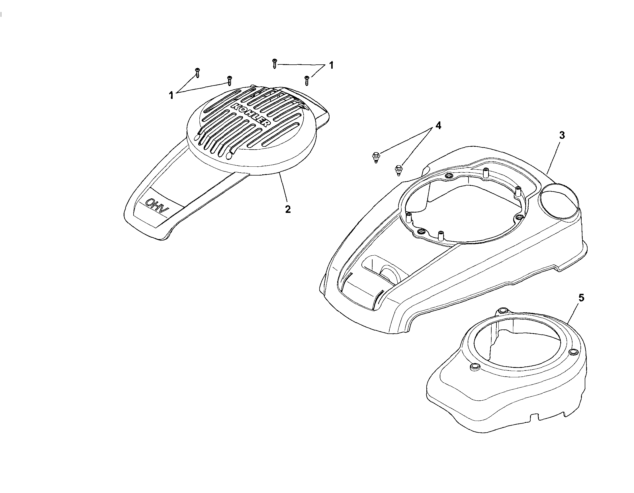 Husqvarna 917374140 blower housing/baffles diagram