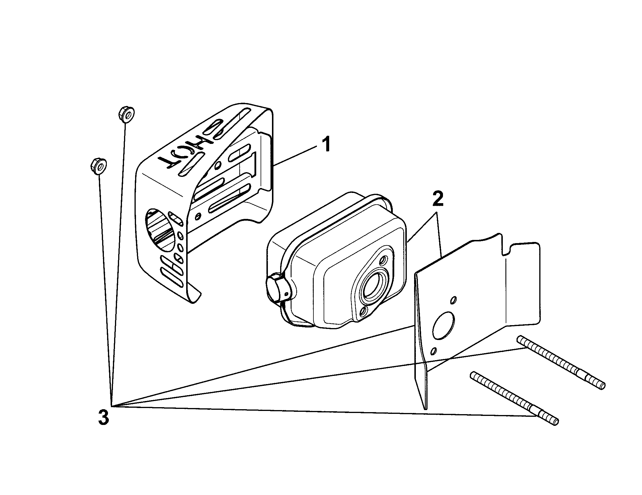 Husqvarna 917374140 exhaust diagram
