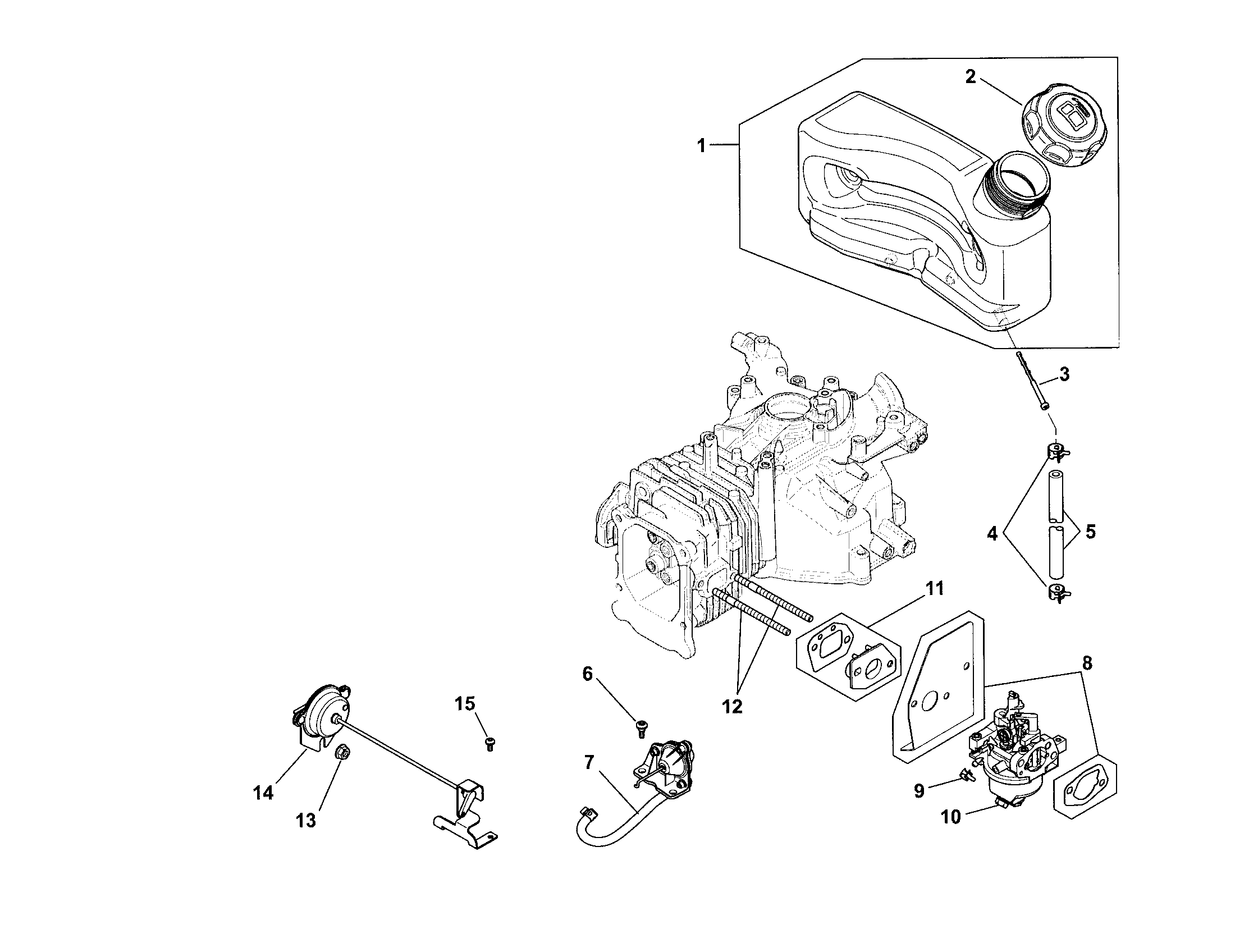 Husqvarna 917374140 fuel system diagram
