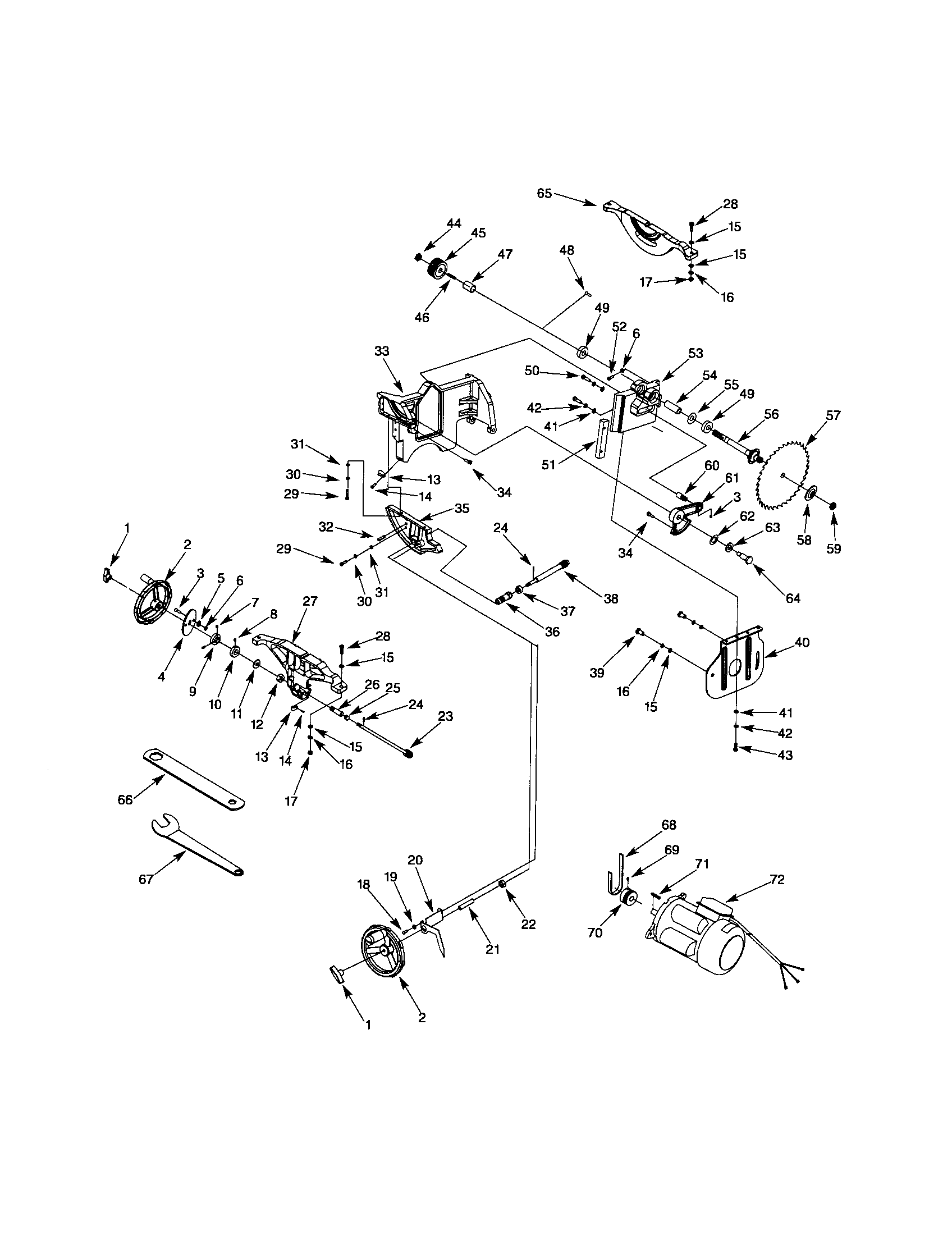 Craftsman 351221160 blade drive diagram