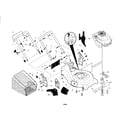 Craftsman 917253432 engine/housing/handle diagram