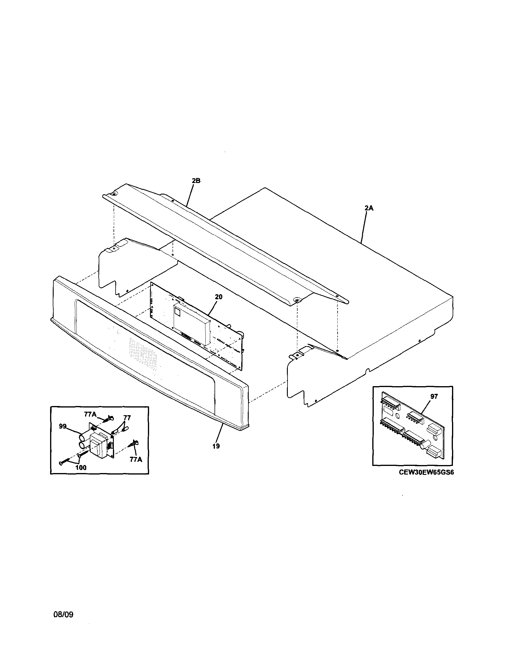 Electrolux EW27EW65GS5 control panel diagram