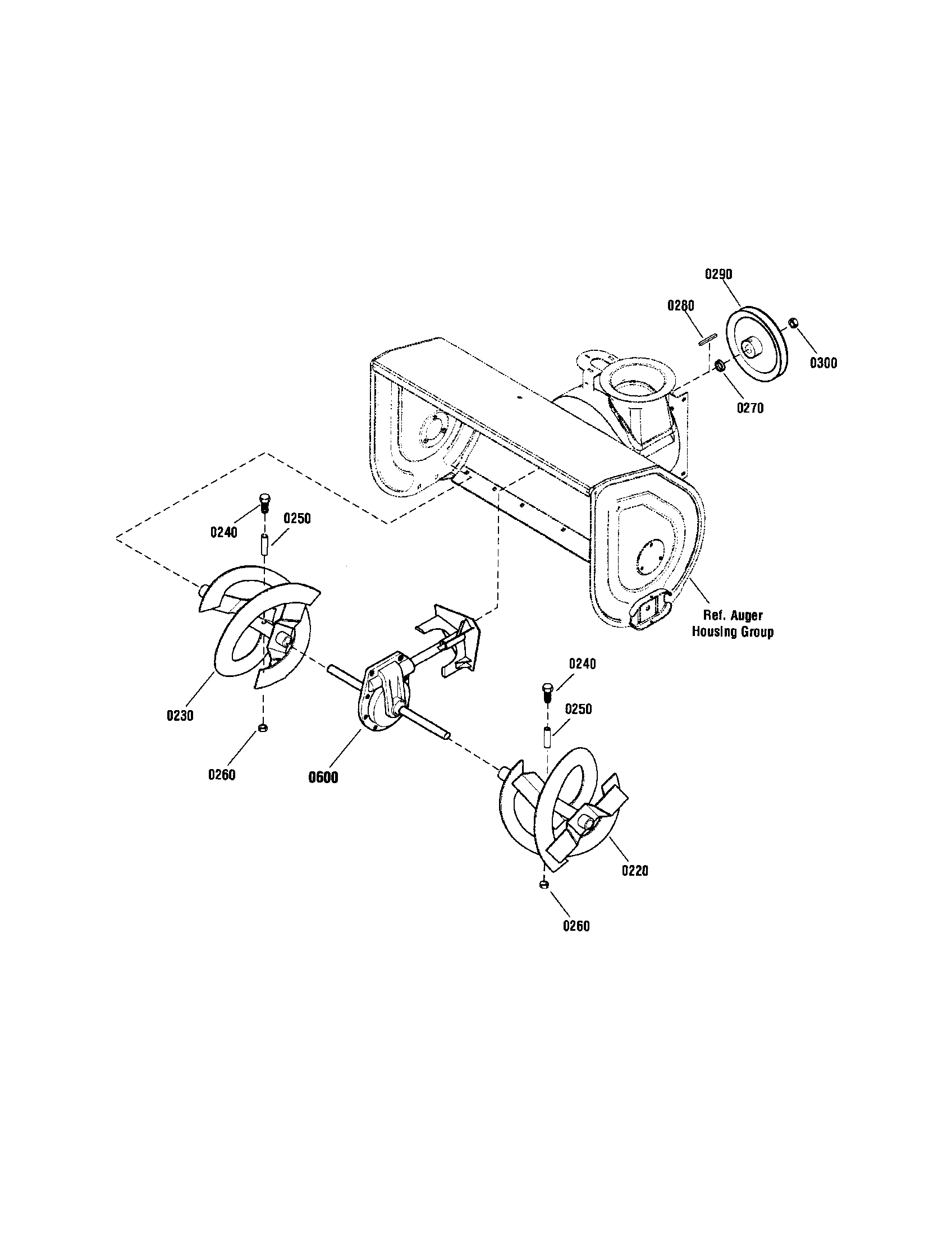 Snapper 1695734 auger drive diagram