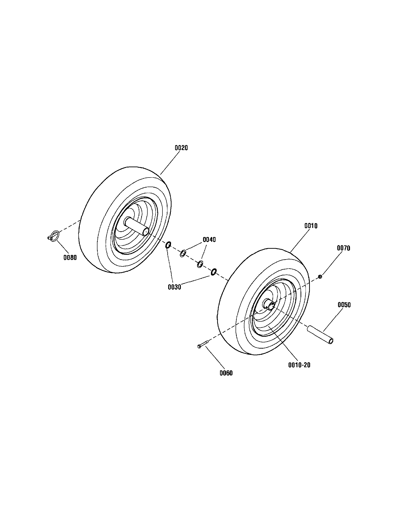Snapper 1695734 wheels diagram