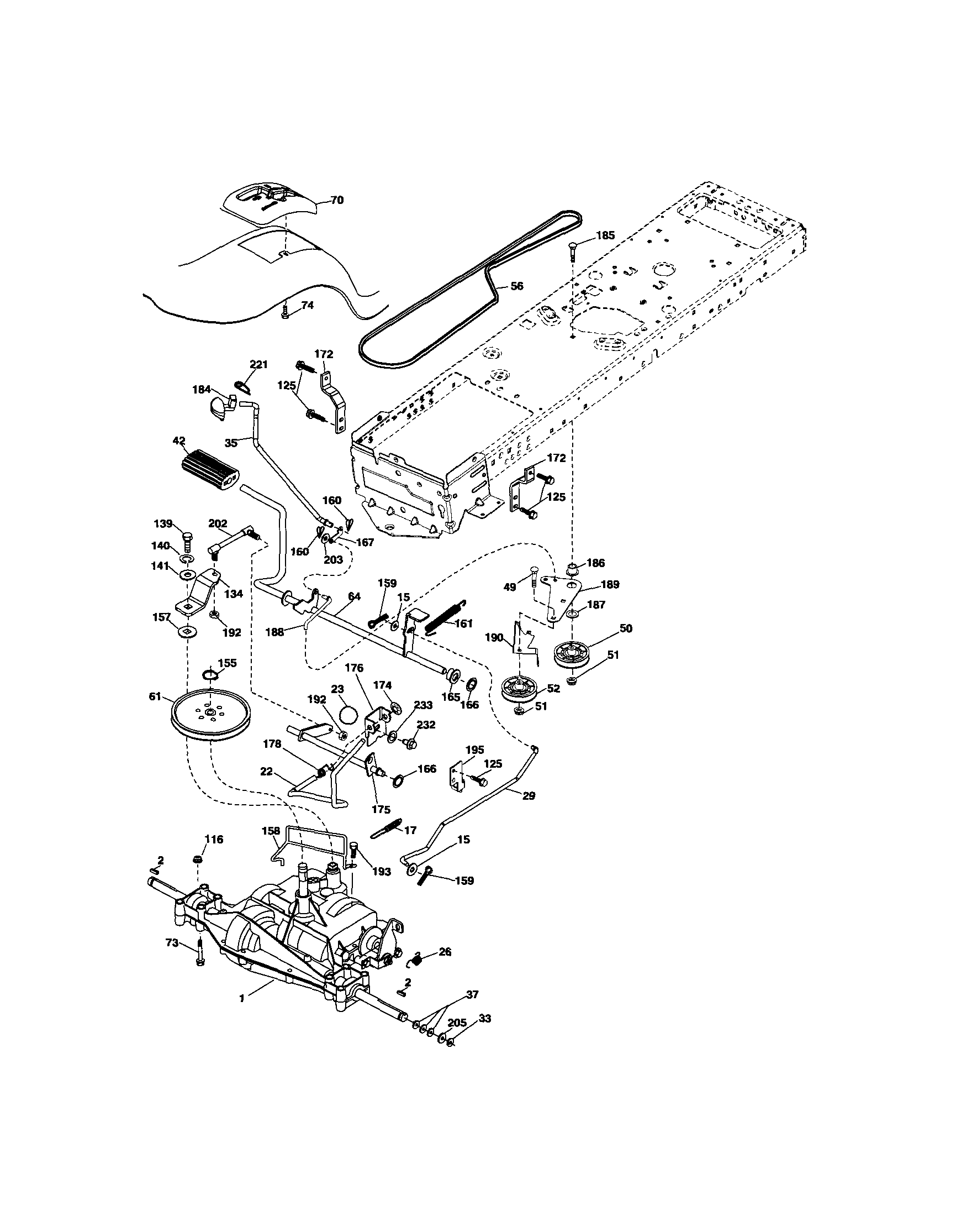 Craftsman 917289072 ground drive diagram