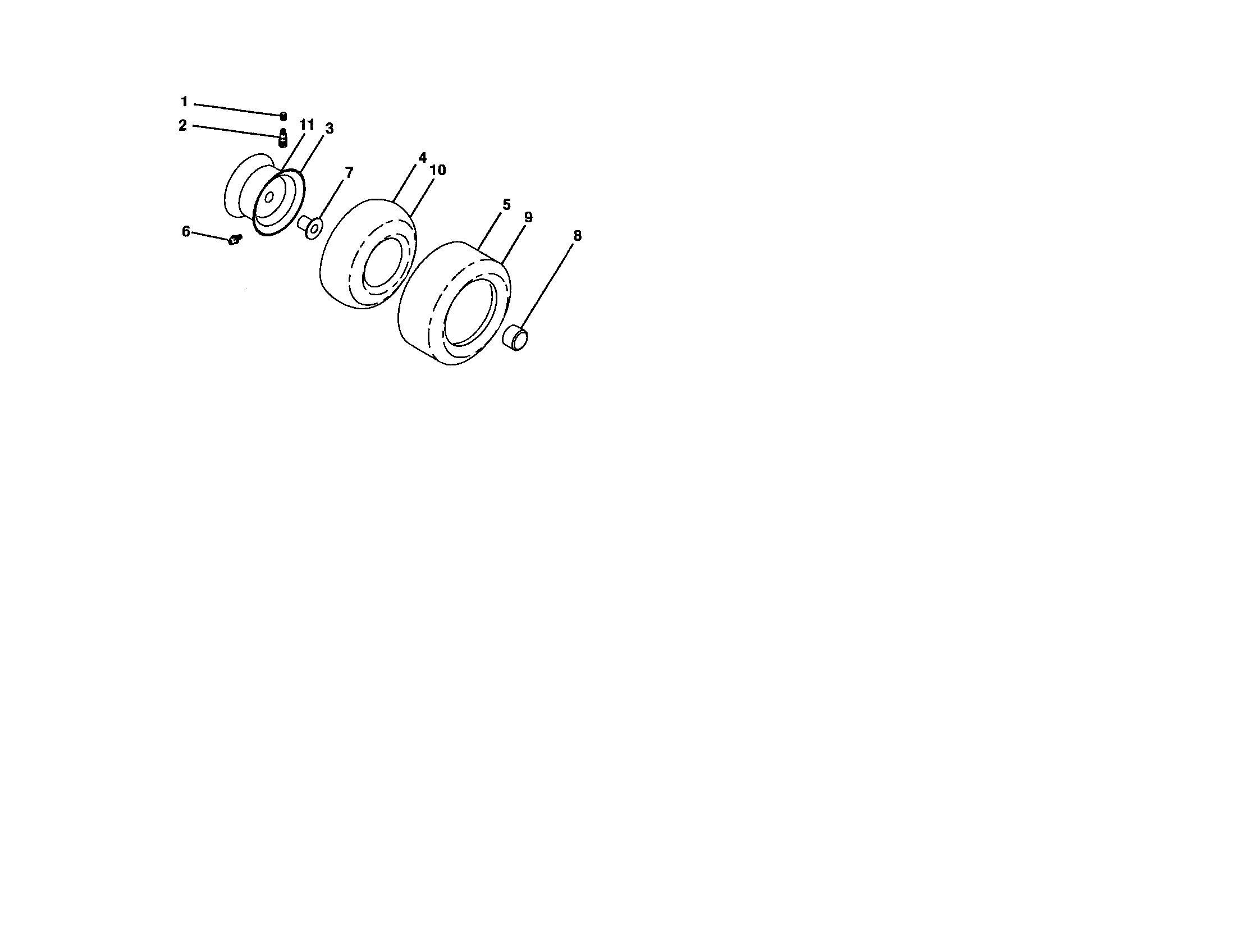 Craftsman 917289072 wheels and tires diagram