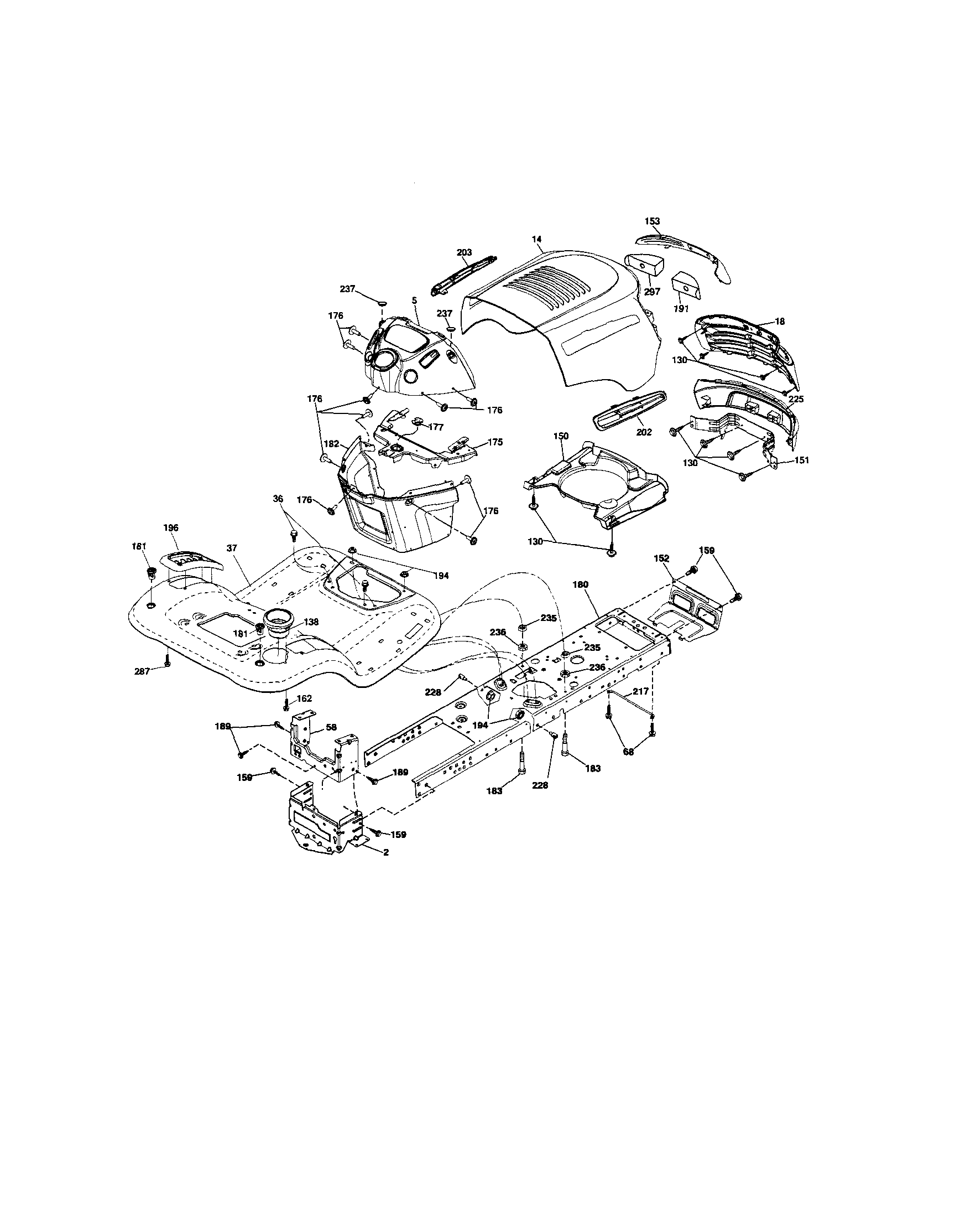 Craftsman 917289105 chassis diagram