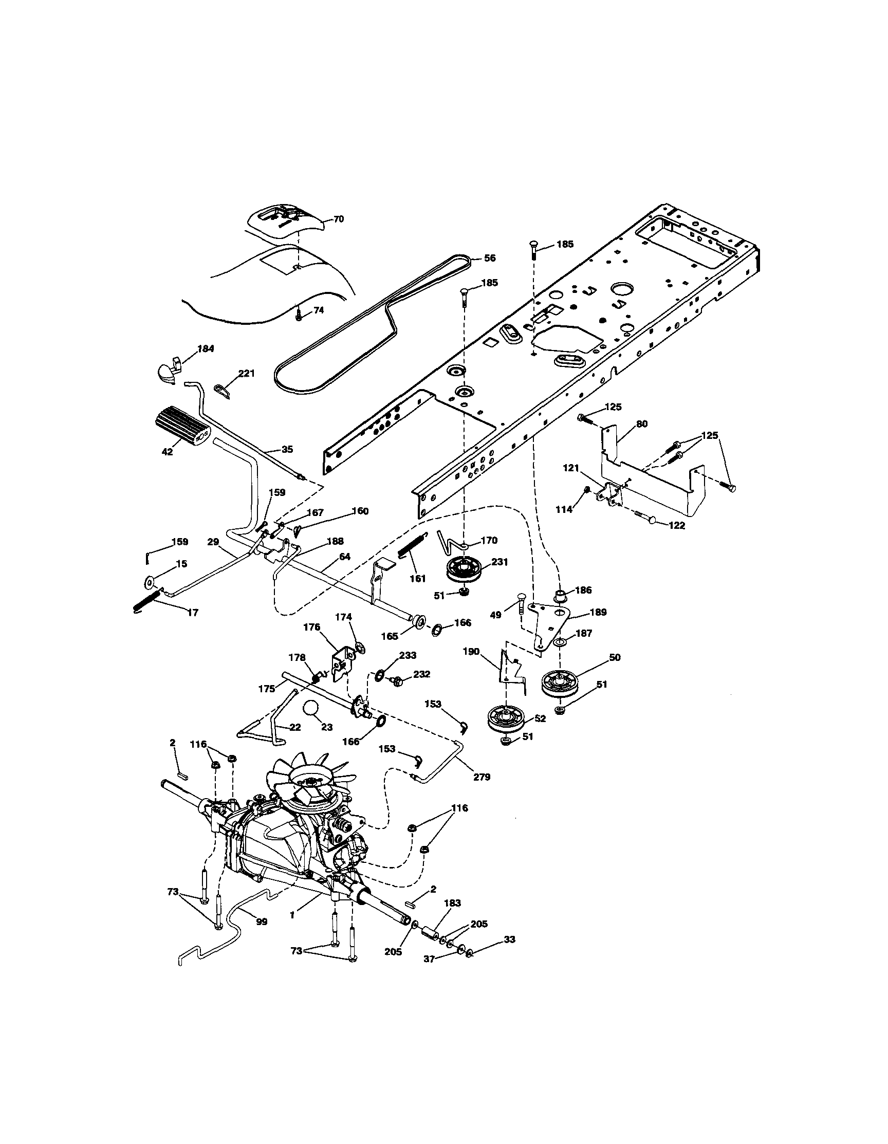 Craftsman 917289105 ground drive diagram