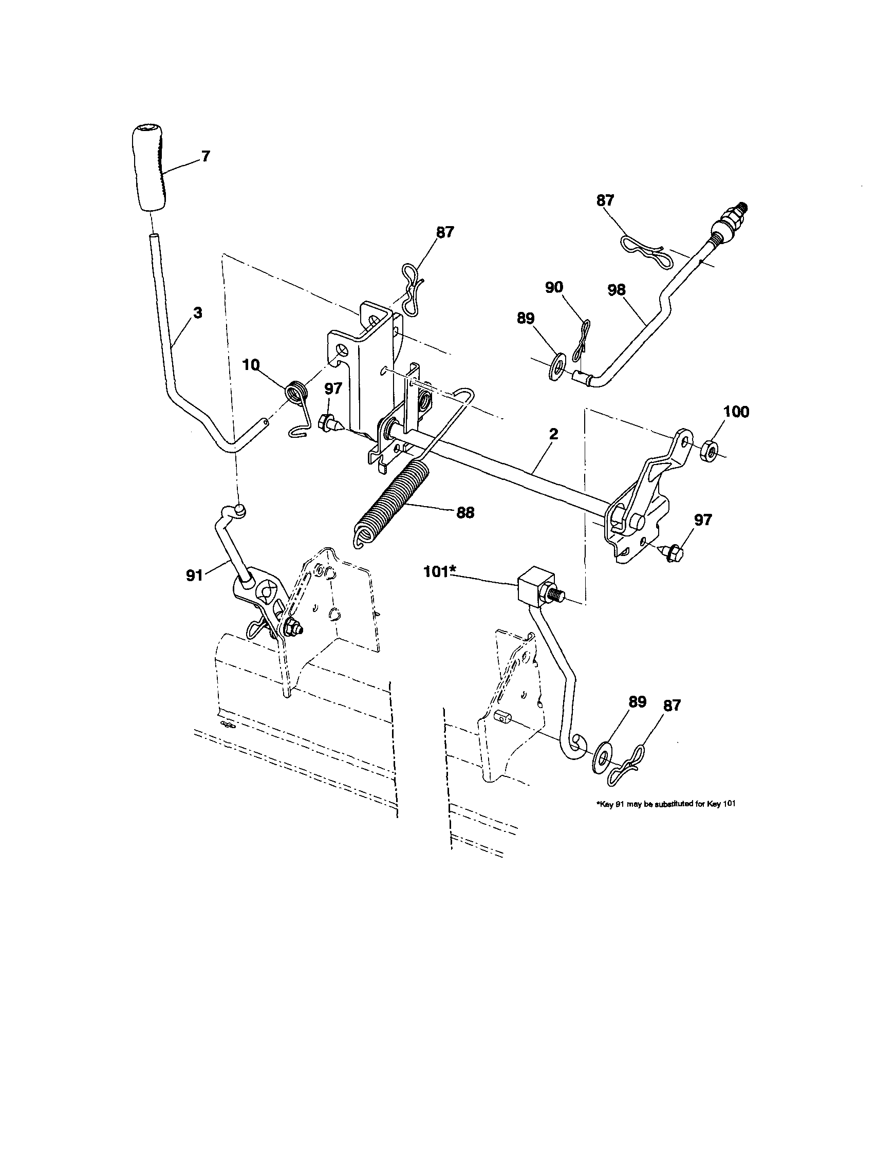 Craftsman 917289105 lift diagram